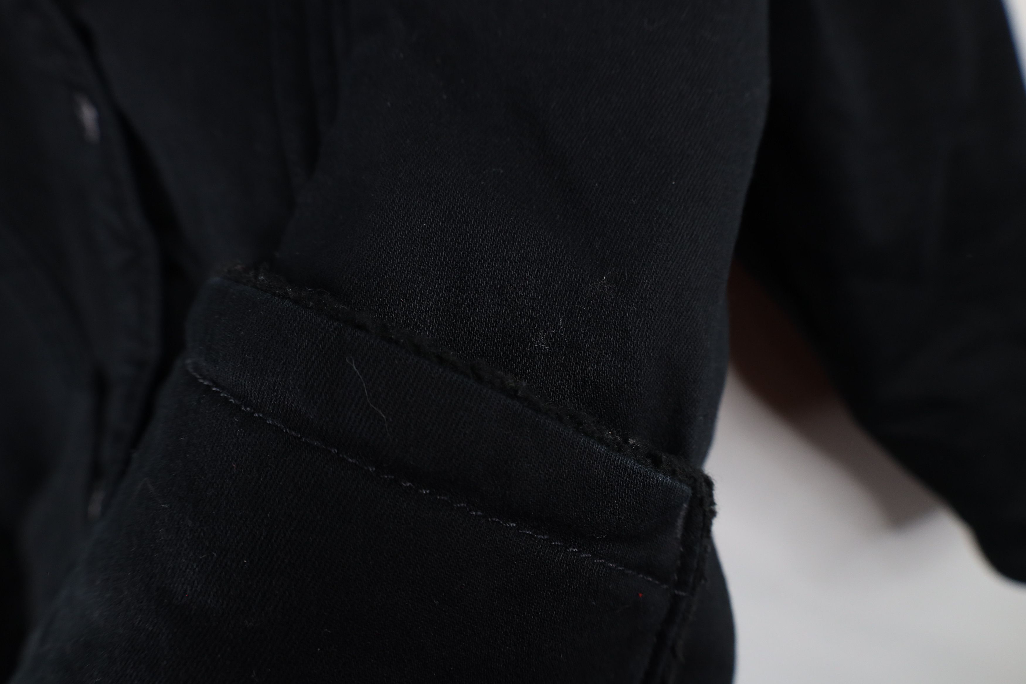 Gap × Vintage Vintage Y2K Gap Deep Pile Fleece Lined Trucker Jacket Black Size XL / US 12-14 / IT 48-50 - 8 Thumbnail