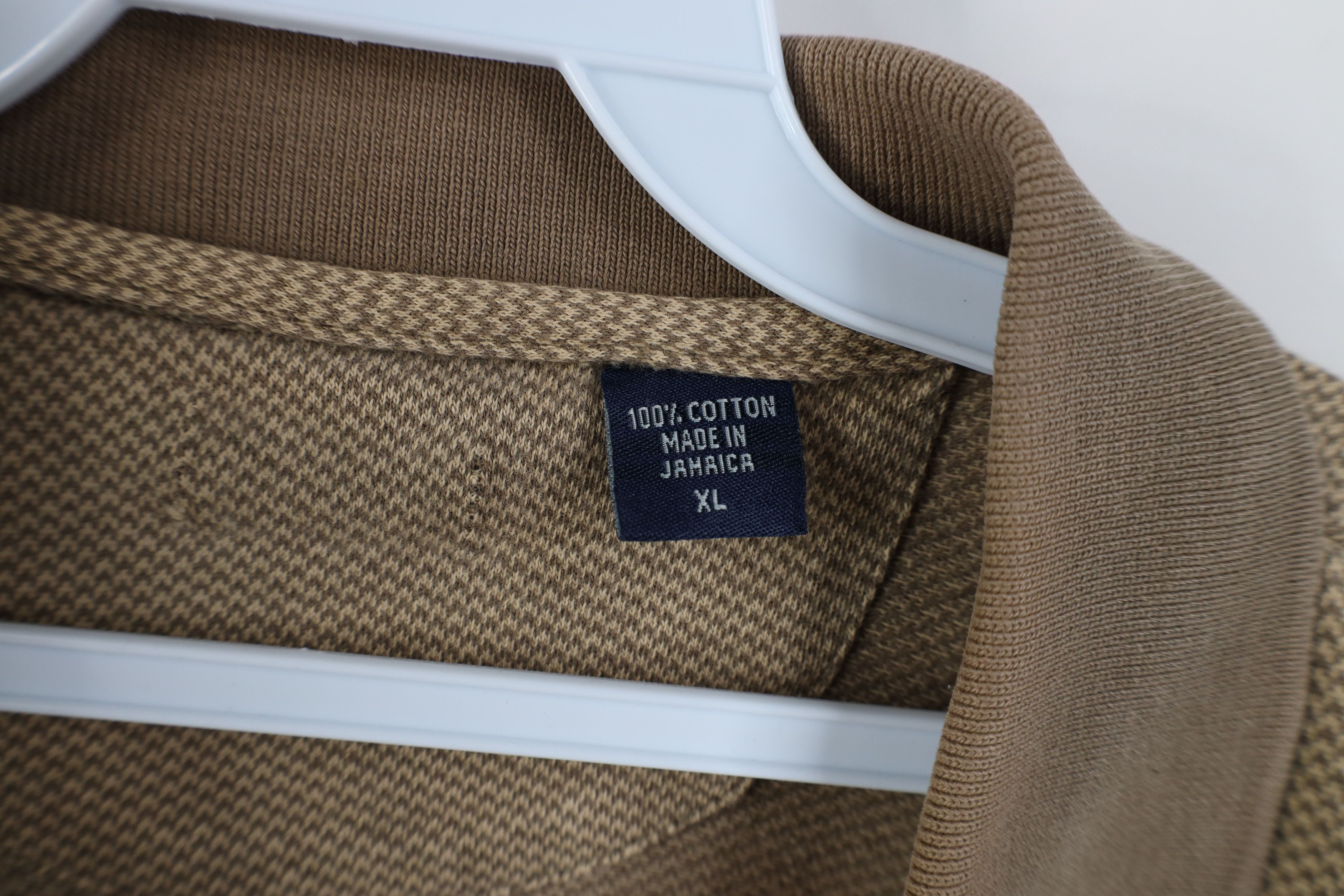 Vintage Vintage Streetwear Knit Long Sleeve Polo Shirt Earth Tone Size US XL / EU 56 / 4 - 10 Thumbnail