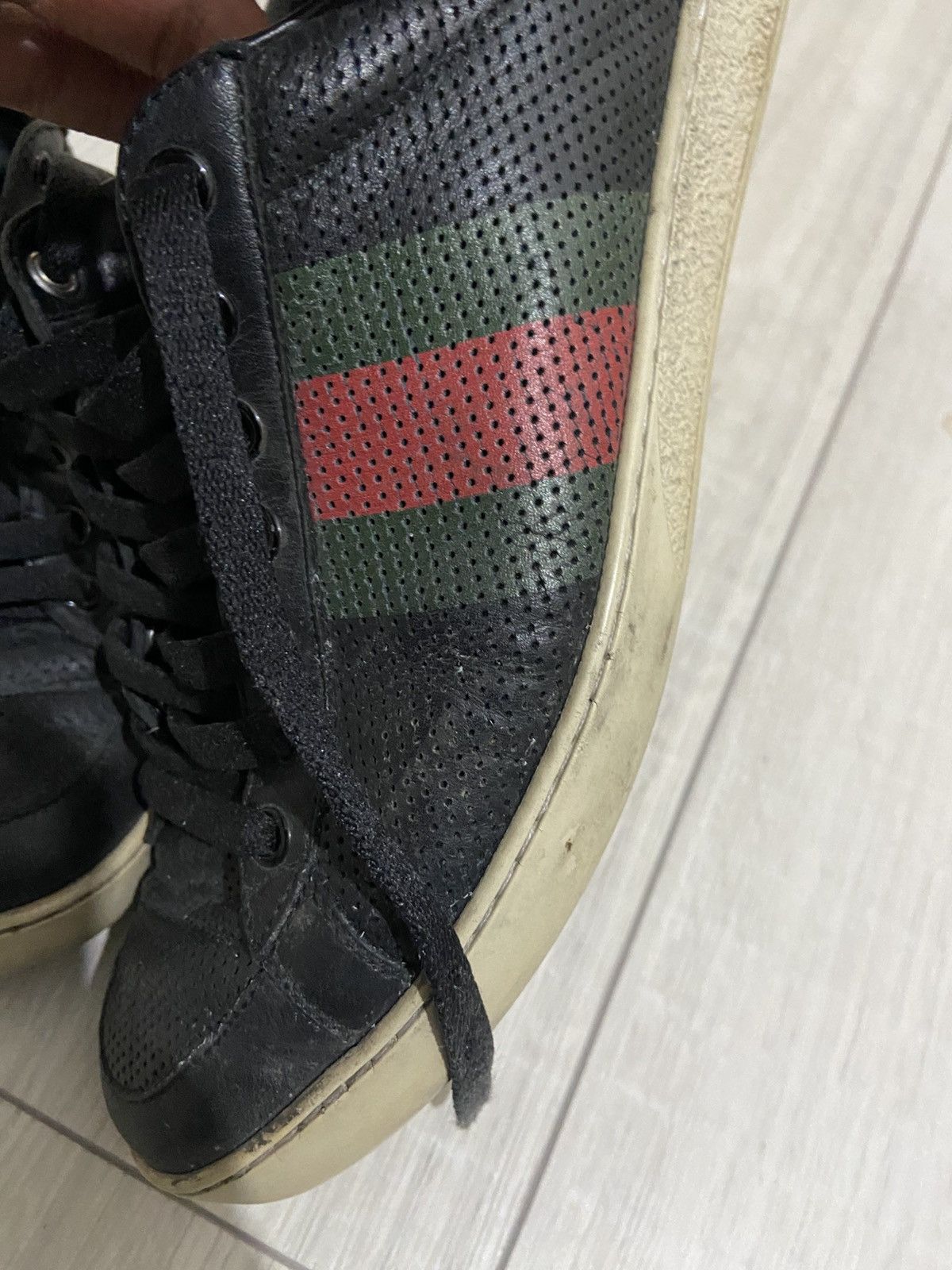Gucci Gucci Ace Low Top Sneaker Size US 6.5 / EU 39-40 - 3 Thumbnail