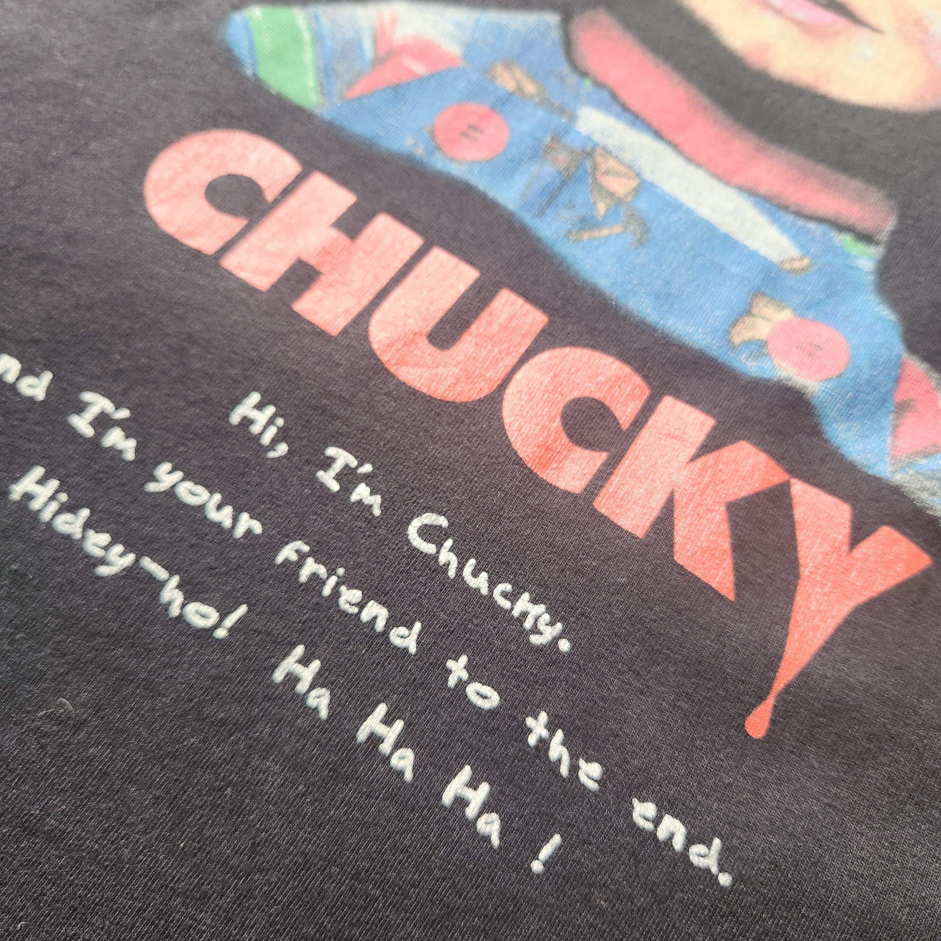 Expert Horror × Uniqlo Vintage Y2K Thrashed Horror Chucky Movie TShirt Size US M / EU 48-50 / 2 - 4 Thumbnail