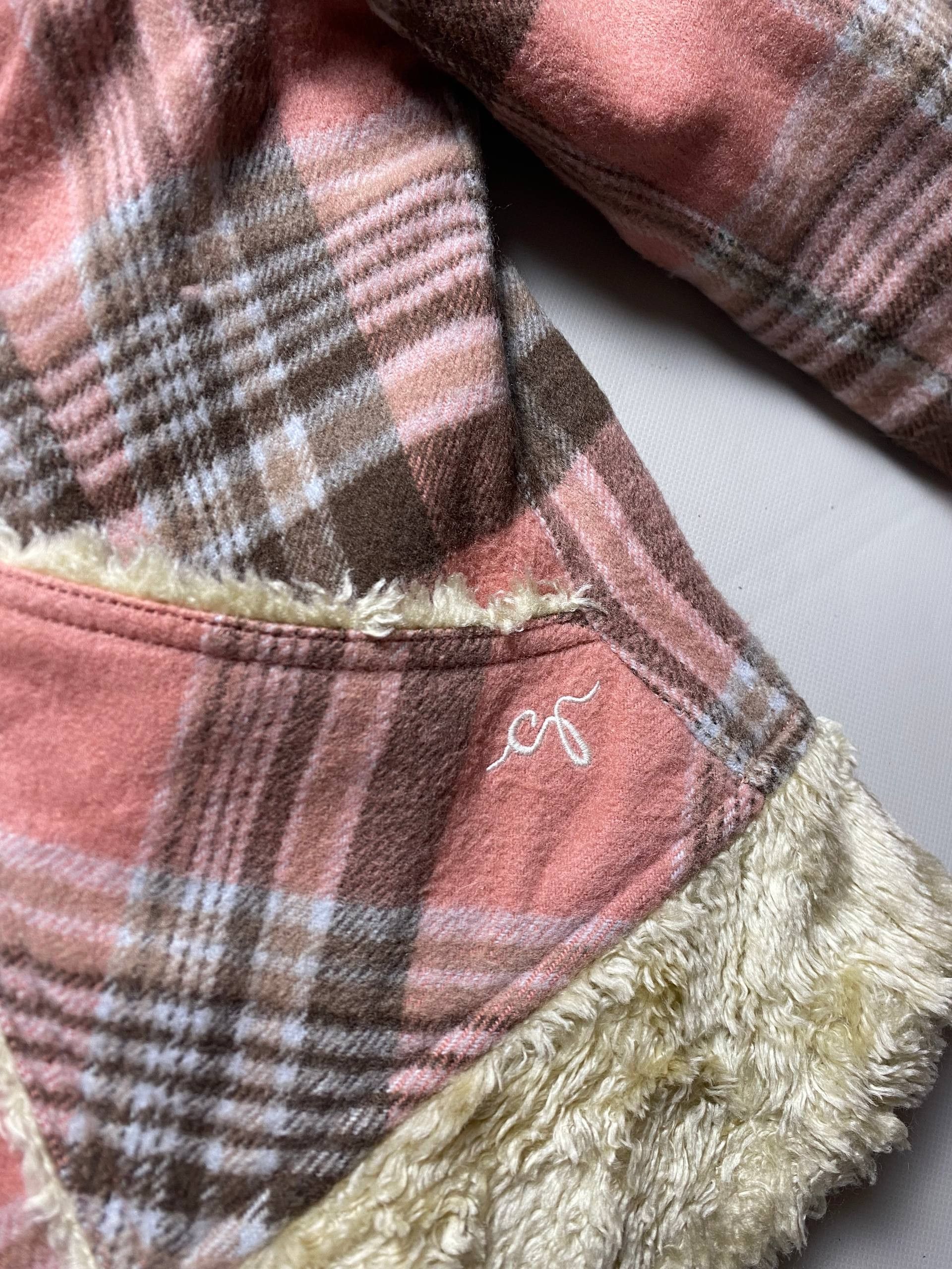 Vintage Guess Faux Fur Pink Jacket