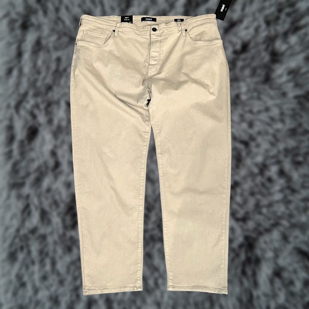 Mavi Mavi Zach Straight Leg Stone Washed Comfort Jeans 46x32 Mens Tan Khaki 92% Cotton 6% Polyester 2% Spandex NWT Size US 30 / EU 46 - 1 Thumbnail