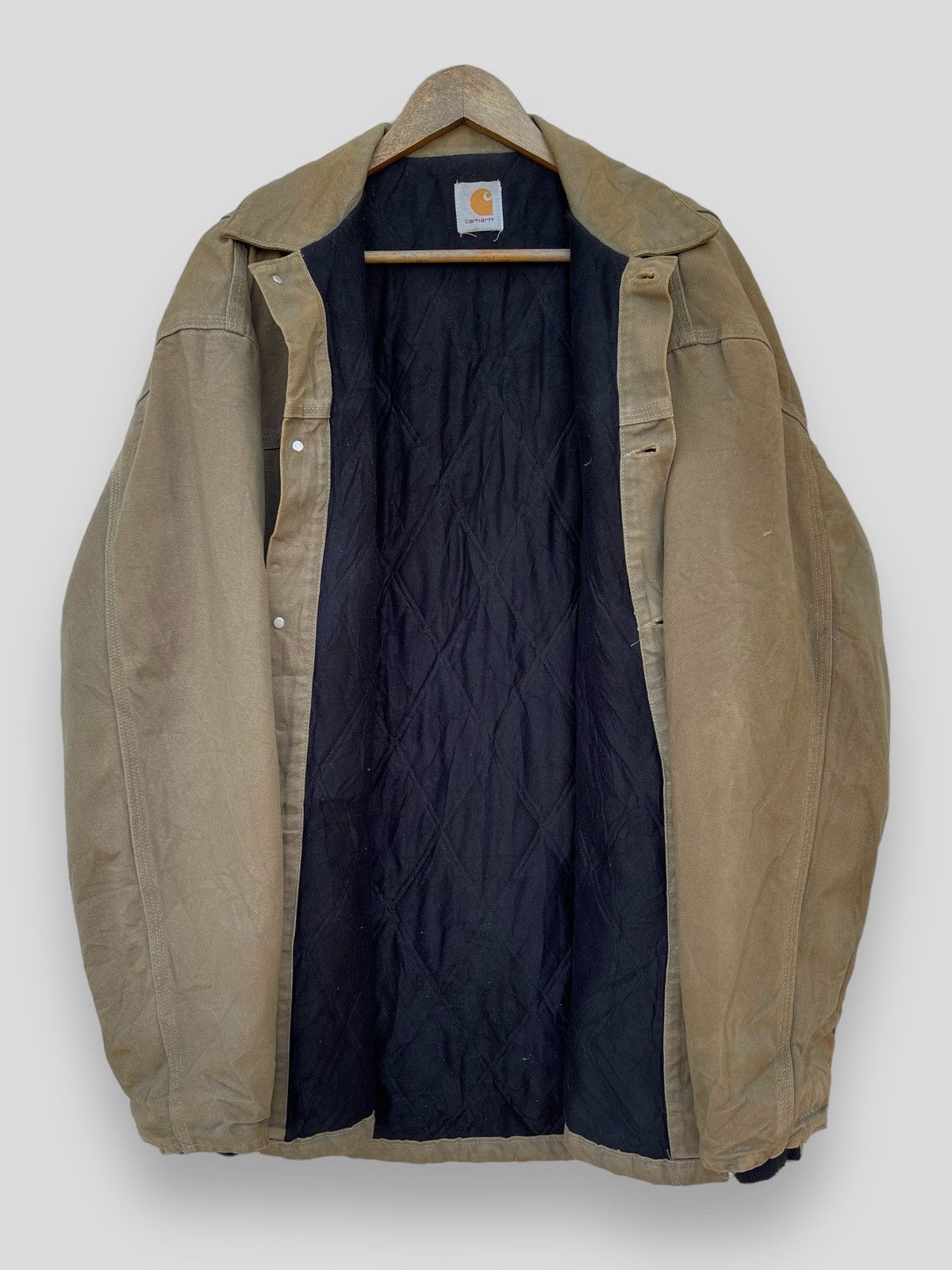 Carhartt 🔥Vintage 90's Carhartt Duck/Canvas Chore Work Jacket Size US XL / EU 56 / 4 - 4 Thumbnail