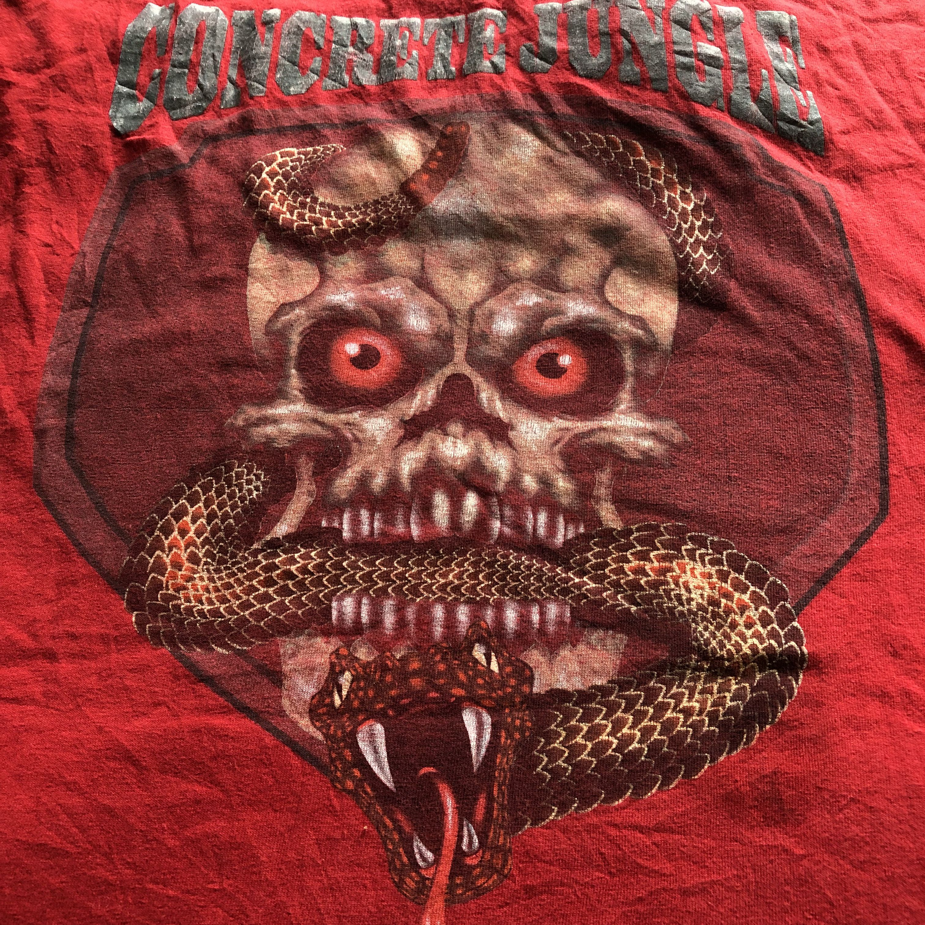 Vintage Vintage 90s Concrete Jungle designer art graphic tee shirt Size US L / EU 52-54 / 3 - 4 Thumbnail