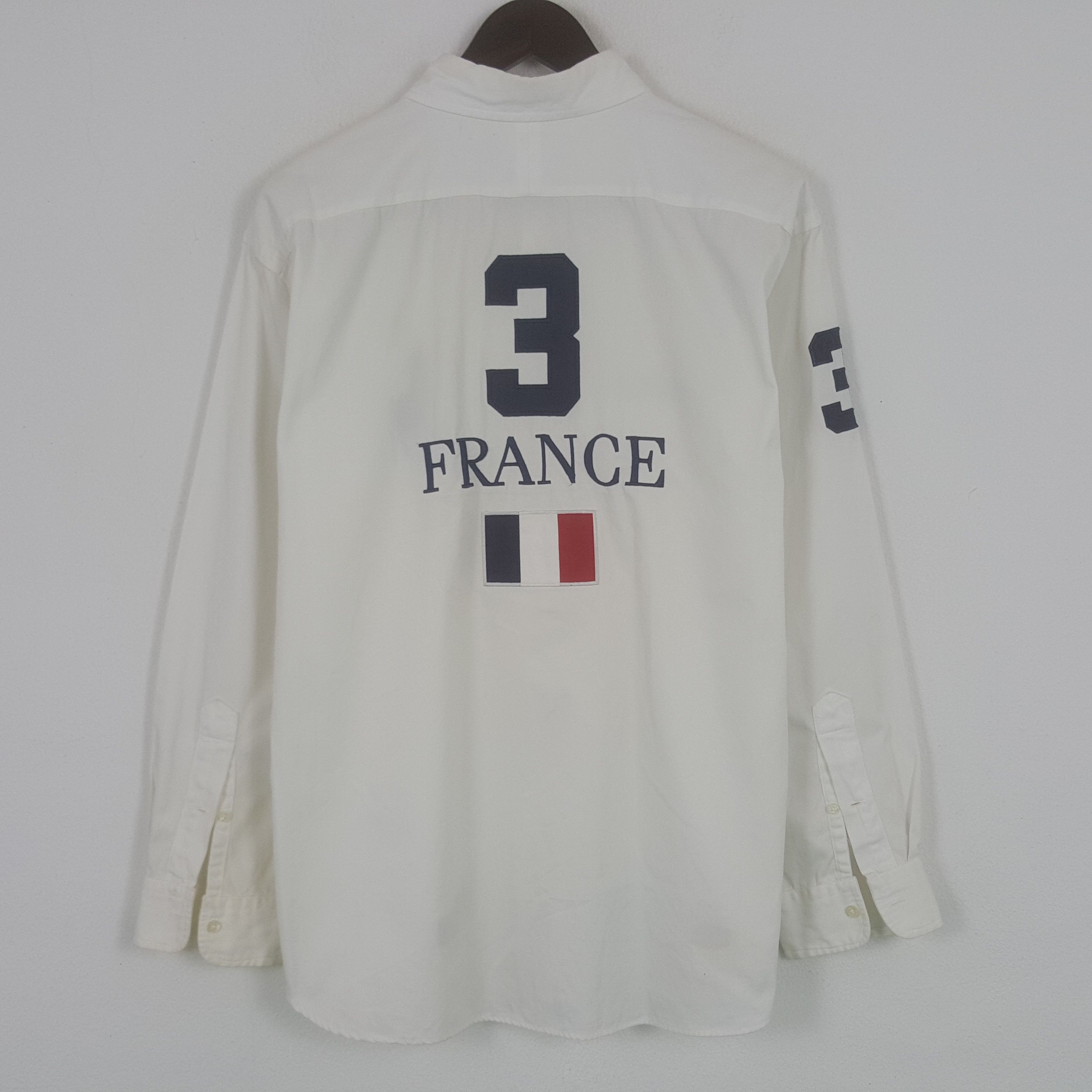 Ralph Lauren × Vintage Vintage Ralph Lauren 3 France Button up Shirt Size US XL / EU 56 / 4 - 1 Thumbnail