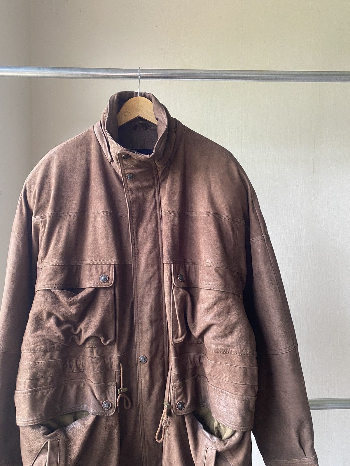 Vintage VINTAGE WILSONS LEATHER PARKA JACKET WINTER PUNK GRUNGE LGB Size US L / EU 52-54 / 3 - 1 Thumbnail
