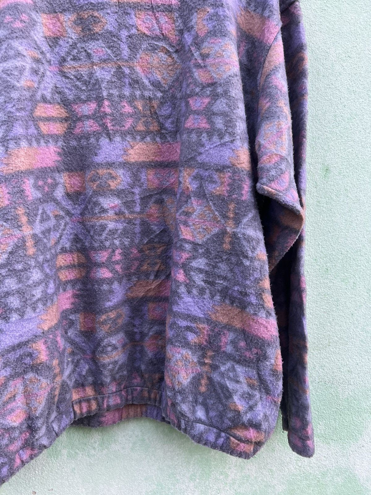 Vanson Leathers Vtg VANSON Sportswear Whistler Fleece Aztec Pattern Pullover Size US XL / EU 56 / 4 - 11 Thumbnail