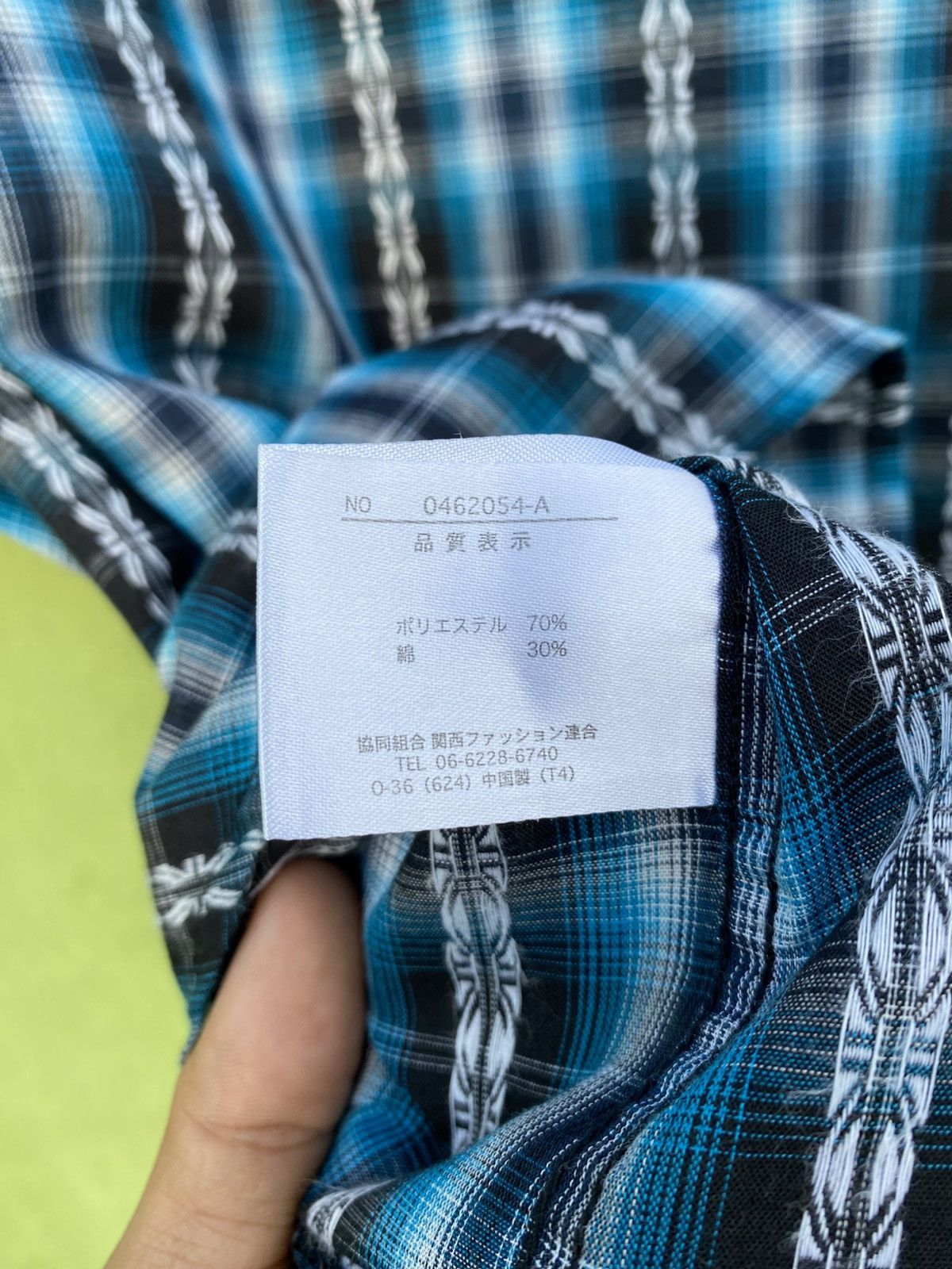 Mind Games Mind Games Vintage Mad Season Blue Plaid Short Sleeve Shirt Size US XL / EU 56 / 4 - 14 Thumbnail