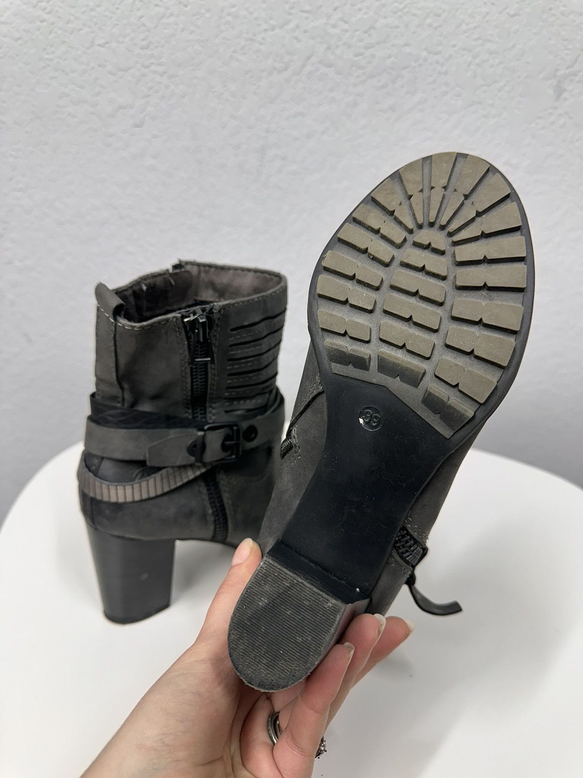 A.S.98 Wow😻VINTAGE HEELS BOOTS A.S. 98 STYLE GUIDI PAUL GAUTIER Size US 9 / IT 39 - 11 Thumbnail