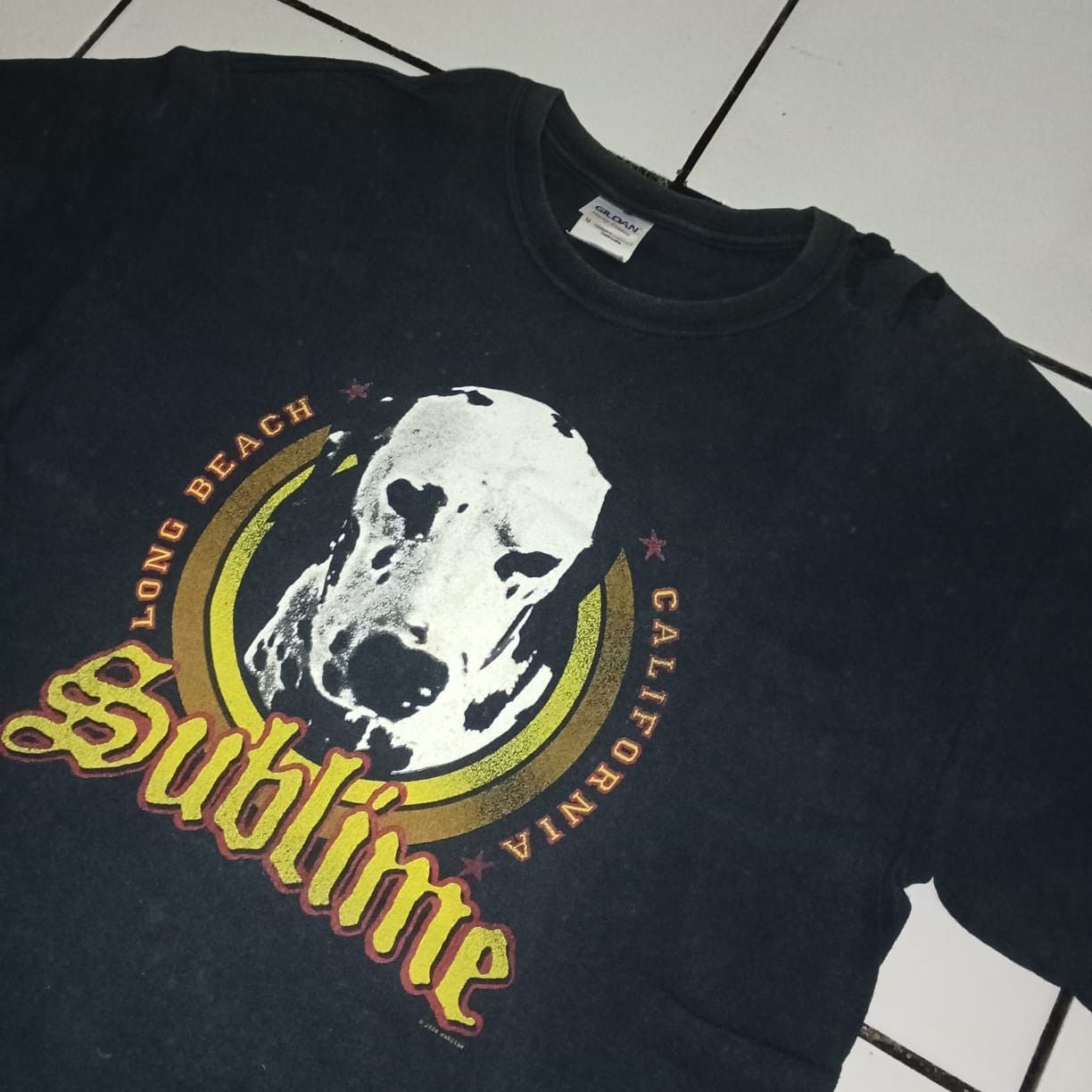 Sublime - dalmation lou dog, long beach tshirt.