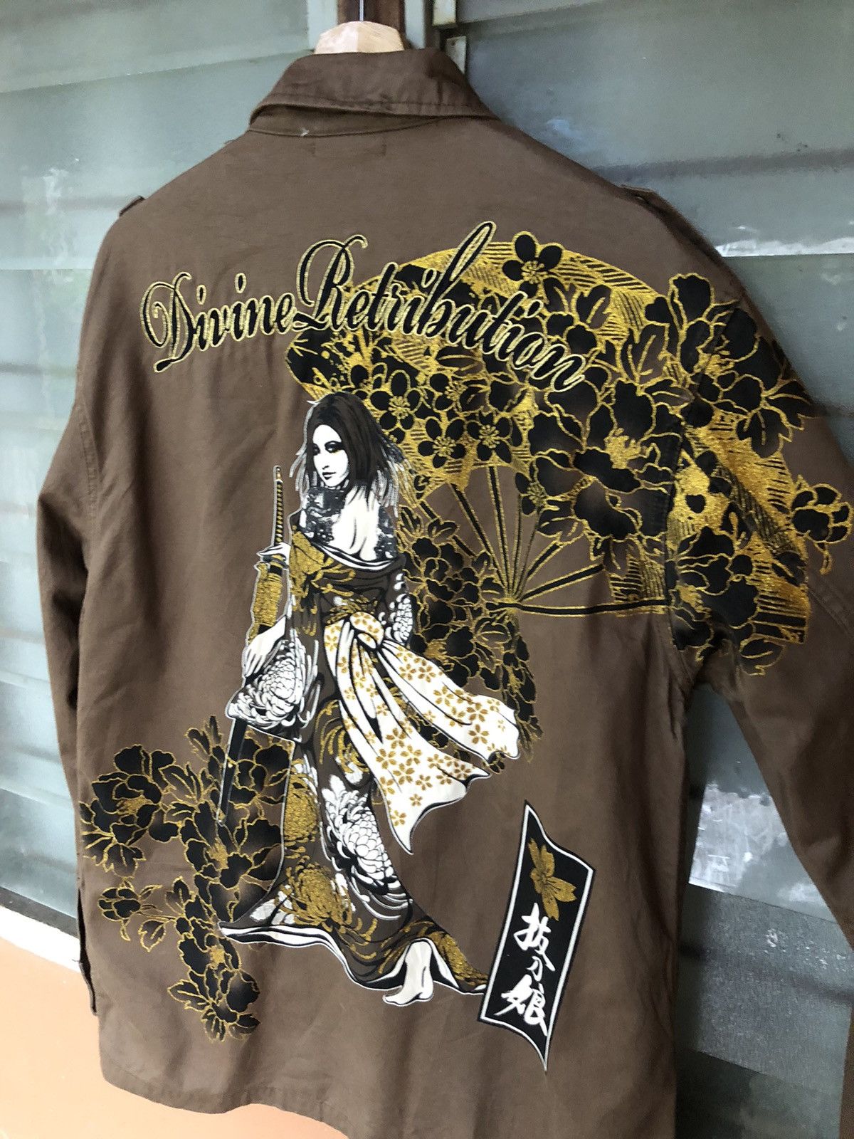 Japanese Brand Vintage Divine Retribution Embroided Ninja Girl Rare Jacket Size US XL / EU 56 / 4 - 7 Thumbnail