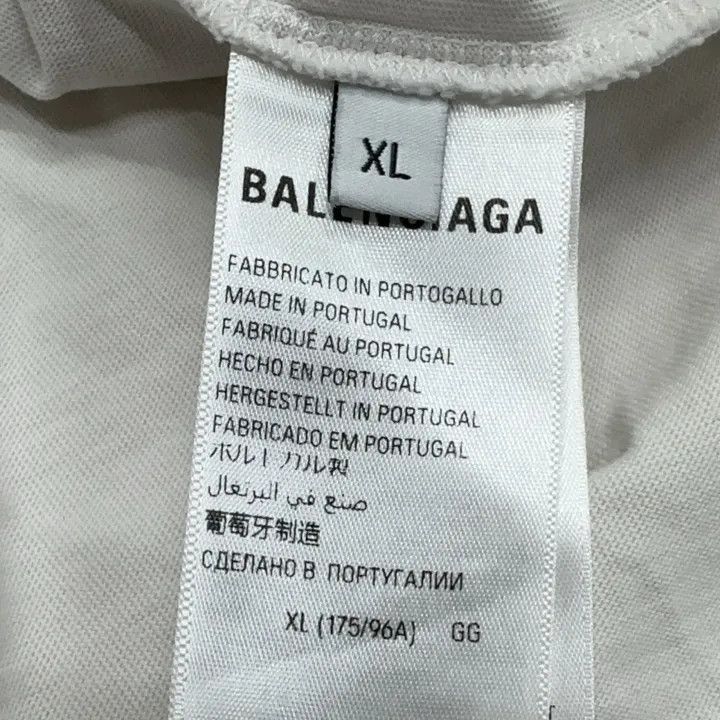 Balenciaga Balenciaga White Graphic Print T-Shirt 0079-2507 Size US XL / EU 56 / 4 - 3 Thumbnail