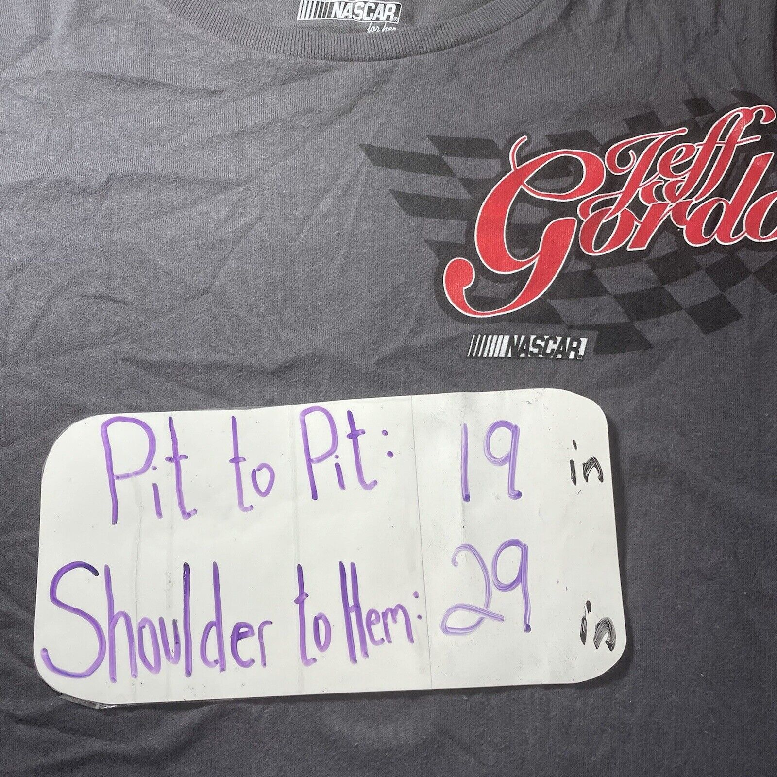 NASCAR Jeff Gordon #24 NASCAR XL Graphic T-Shirt Gray Racing Tee Size US XL / EU 56 / 4 - 9 Thumbnail