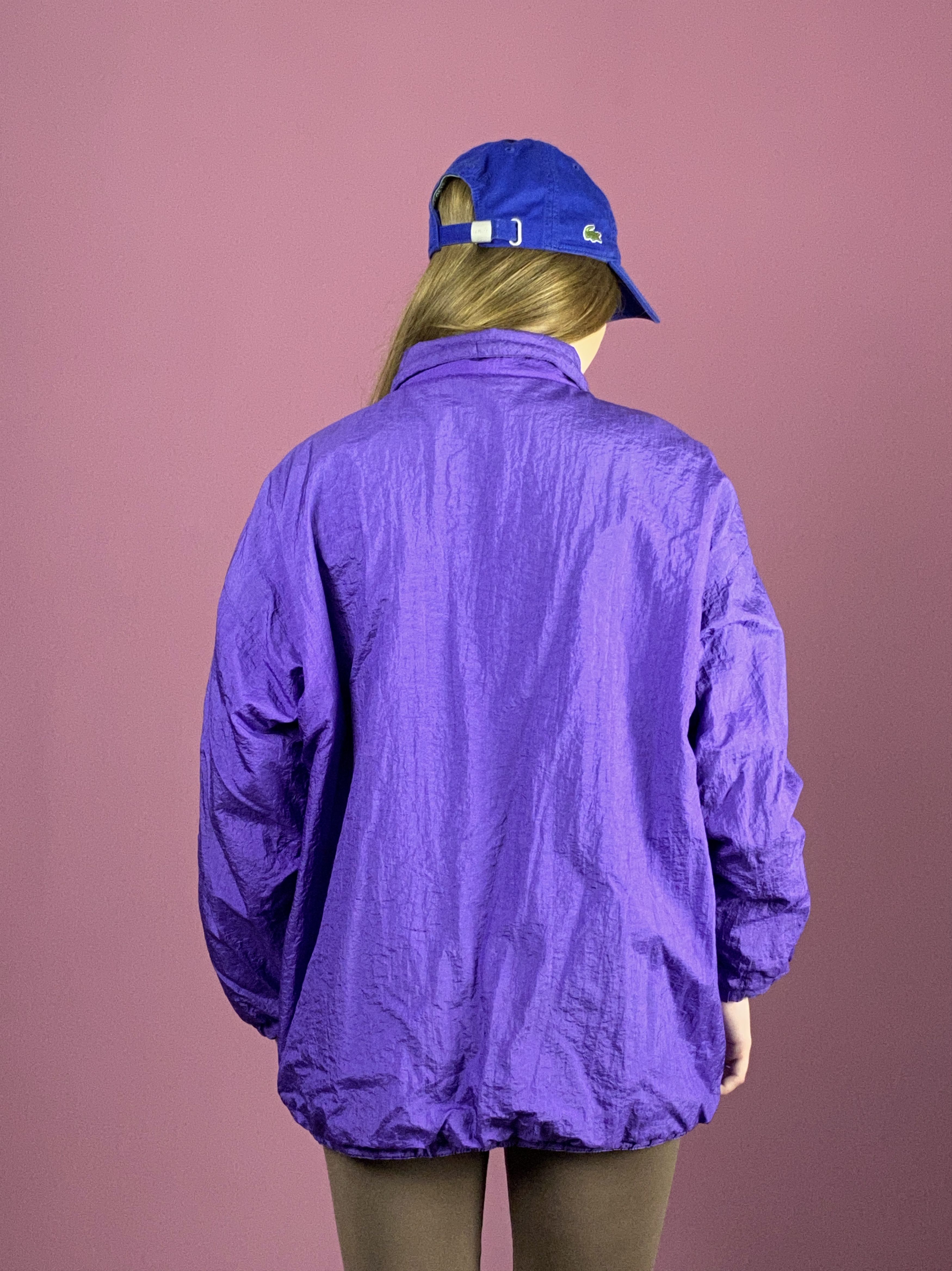 Vintage 90s Vintage Women's Windbreaker Jacket - M Size M / US 6-8 / IT 42-44 - 3 Thumbnail