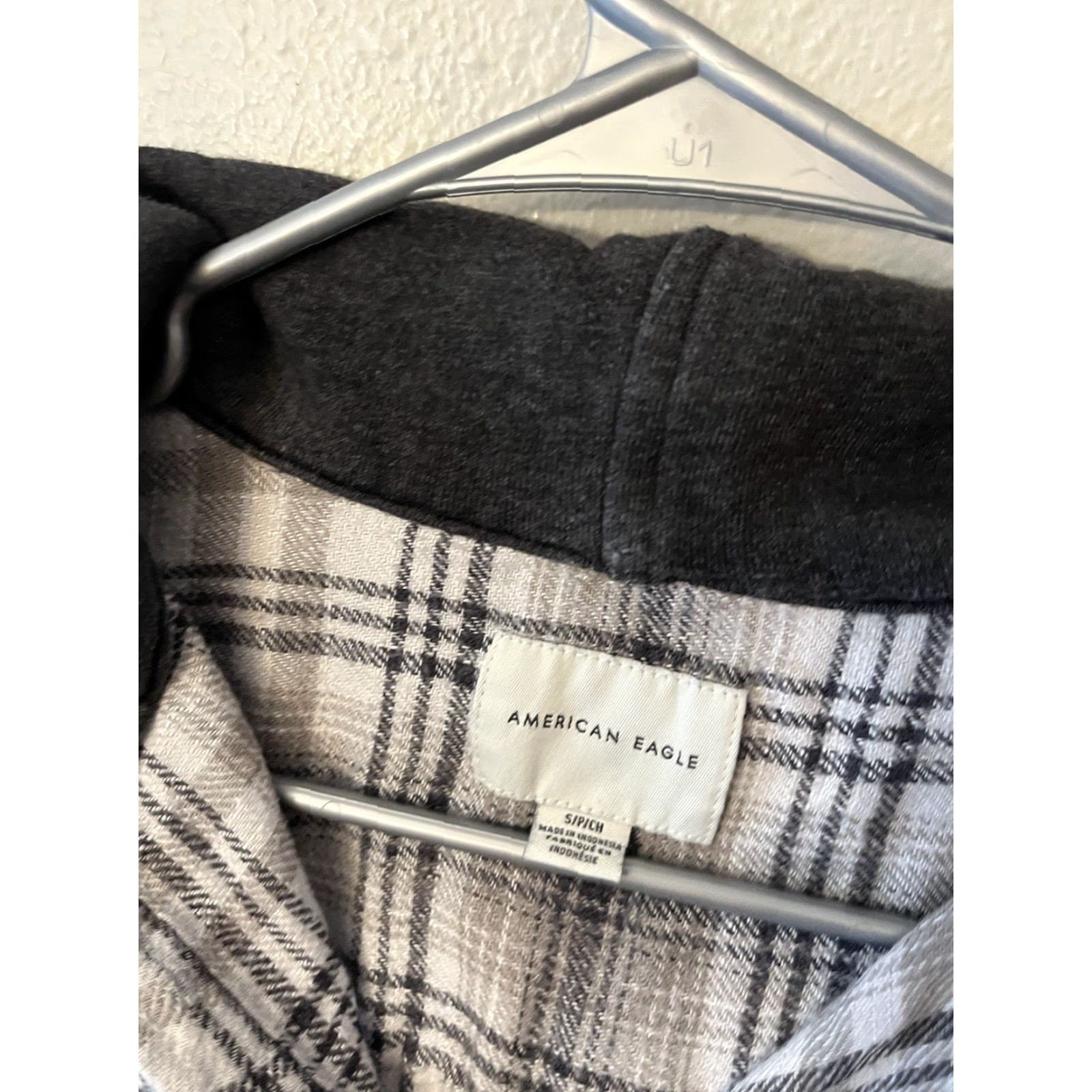 American Eagle Outfitters American Eagle Outfitters Sweatshirt Women's Hooded Pullover Long Sleeve Check Plaid Multicolor Small Size S Casual Shirt? Size S / US 4 / IT 40 - 2 Thumbnail