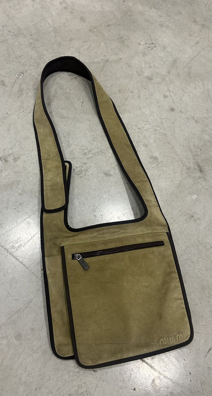Miu Miu Miu Miu Sling/Shoulder Bag (- Nylon & Suede - SS1999) Size ONE SIZE - 3 Thumbnail