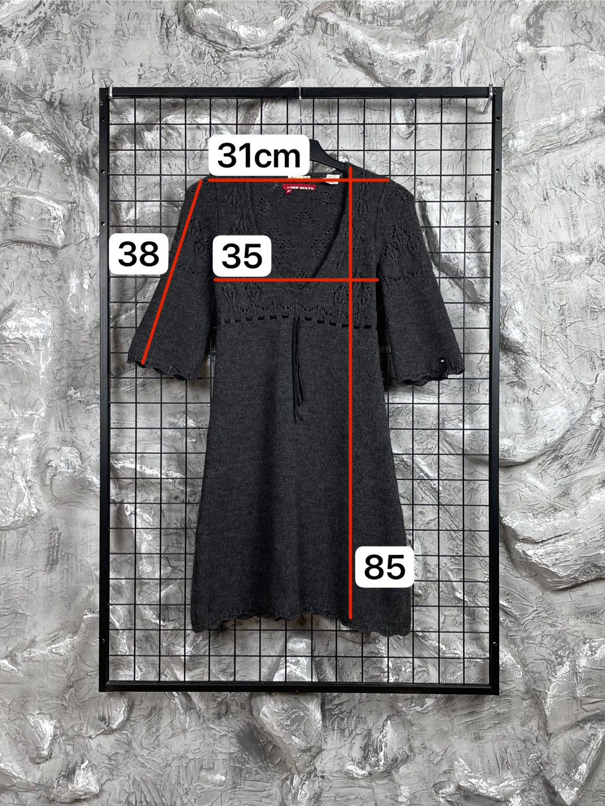 Miss Sixty Miss Sixty Vintage Alpaca Blend Knit Dress Grunge Y2K Style Size S / US 4 / IT 40 - 11 Thumbnail