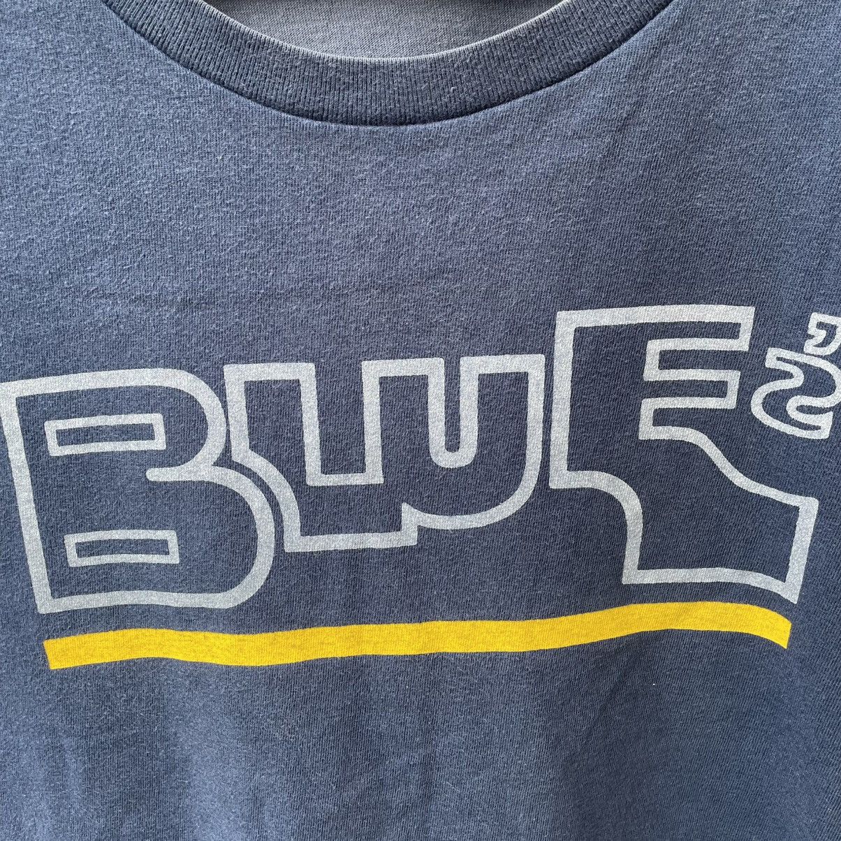 Blue Blue Japan 🔥🇯🇵Vintage Blue Blue Japan Big Logo Spellout Sun Faded Tee Size US M / EU 48-50 / 2 - 6 Thumbnail