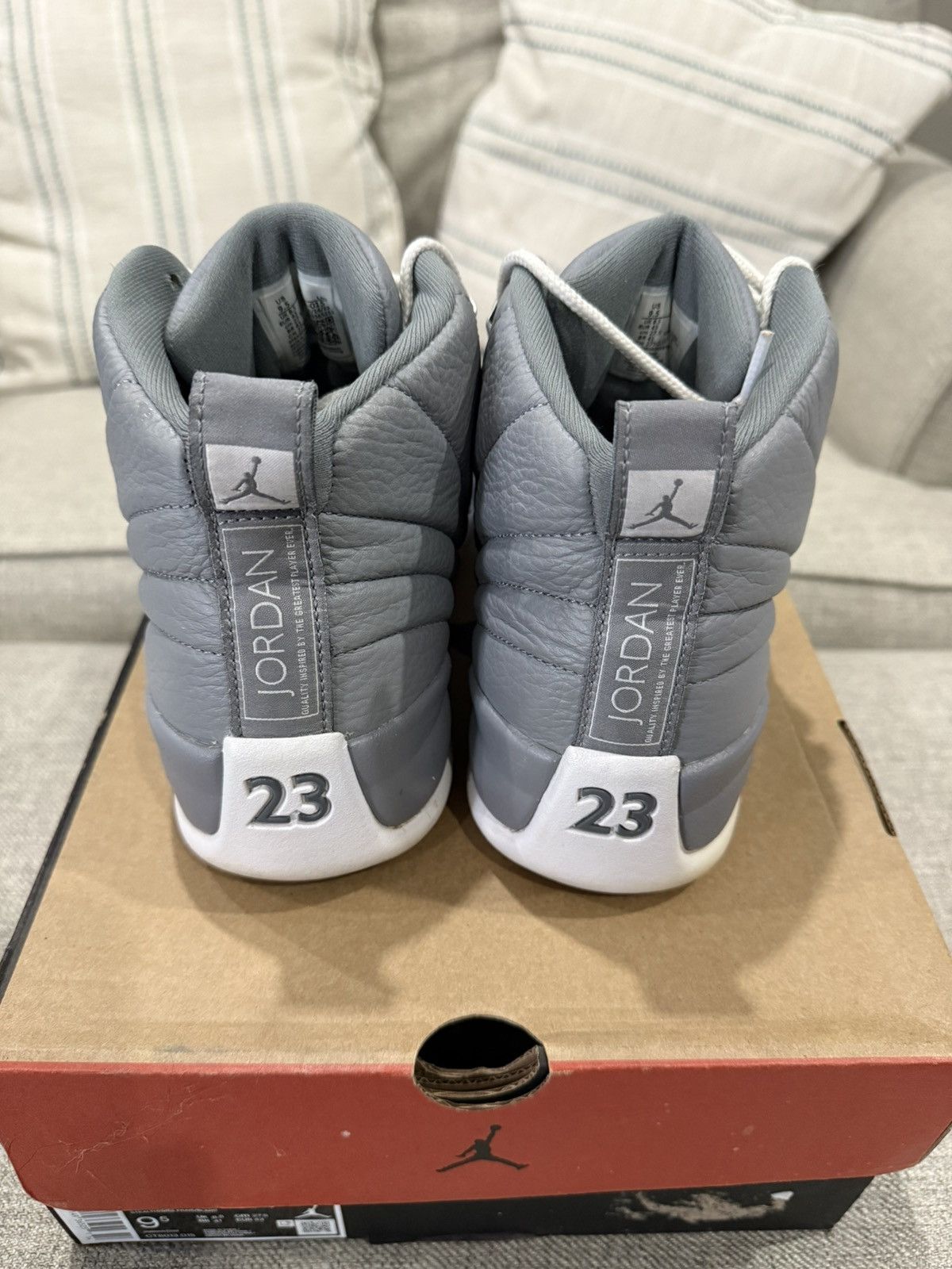 Jordan Brand Air Jordan 12 Retro Stealth Size US 9.5 / EU 42-43 - 8 Thumbnail
