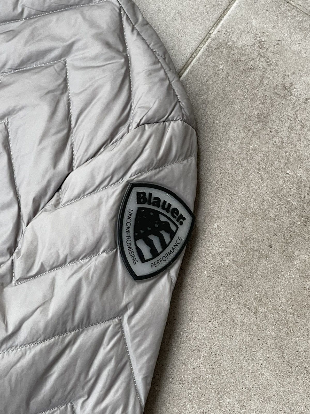 Other Blauer USA Sleeve Logo Quilted Grey Light Puffer Jacket Size US M / EU 48-50 / 2 - 11 Thumbnail