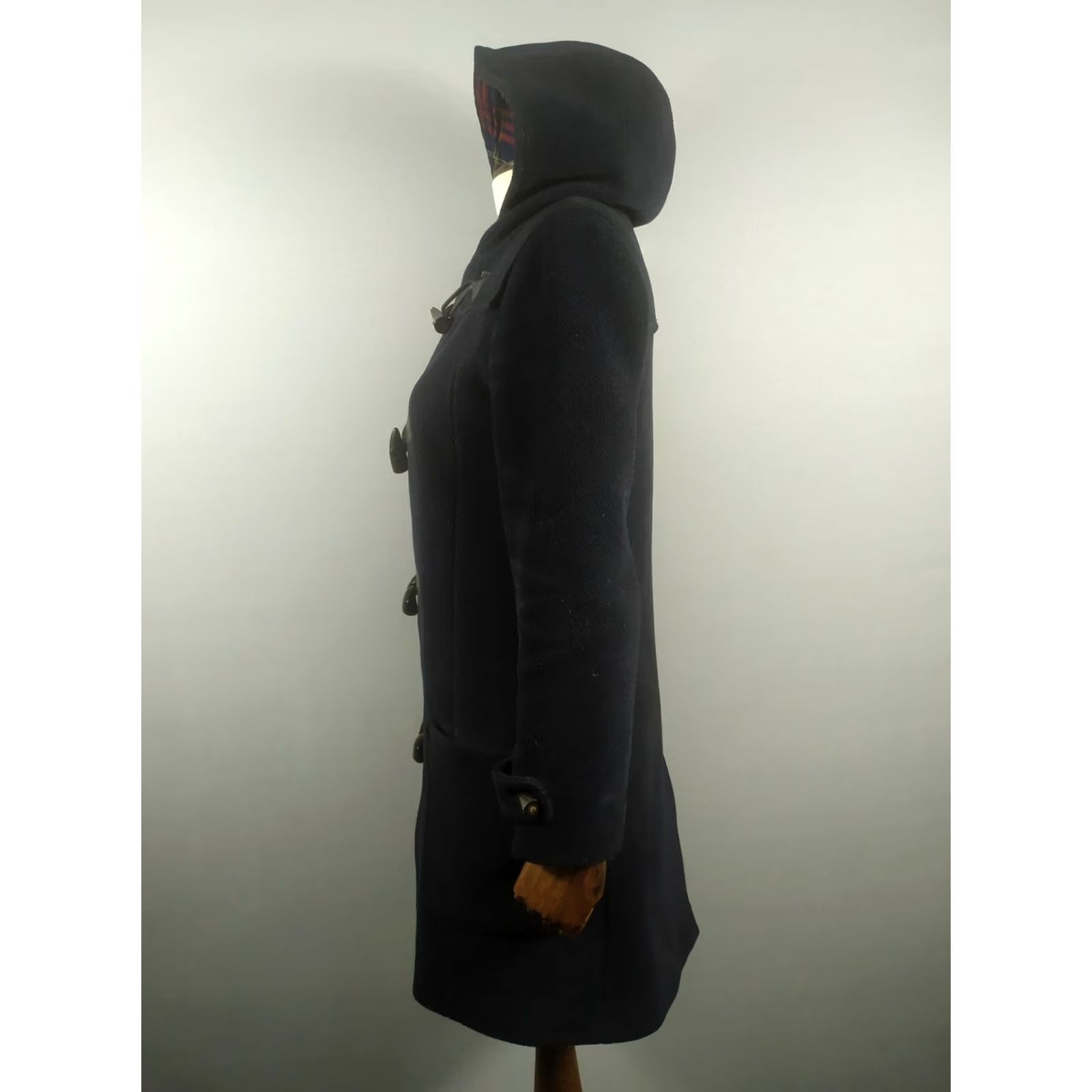 Vintage APC Coat Women's Wool Black Size S Small Overcoat Long Sleeve Buttoned 90s Designer Vintage? No Size S / US 4 / IT 40 - 4 Thumbnail