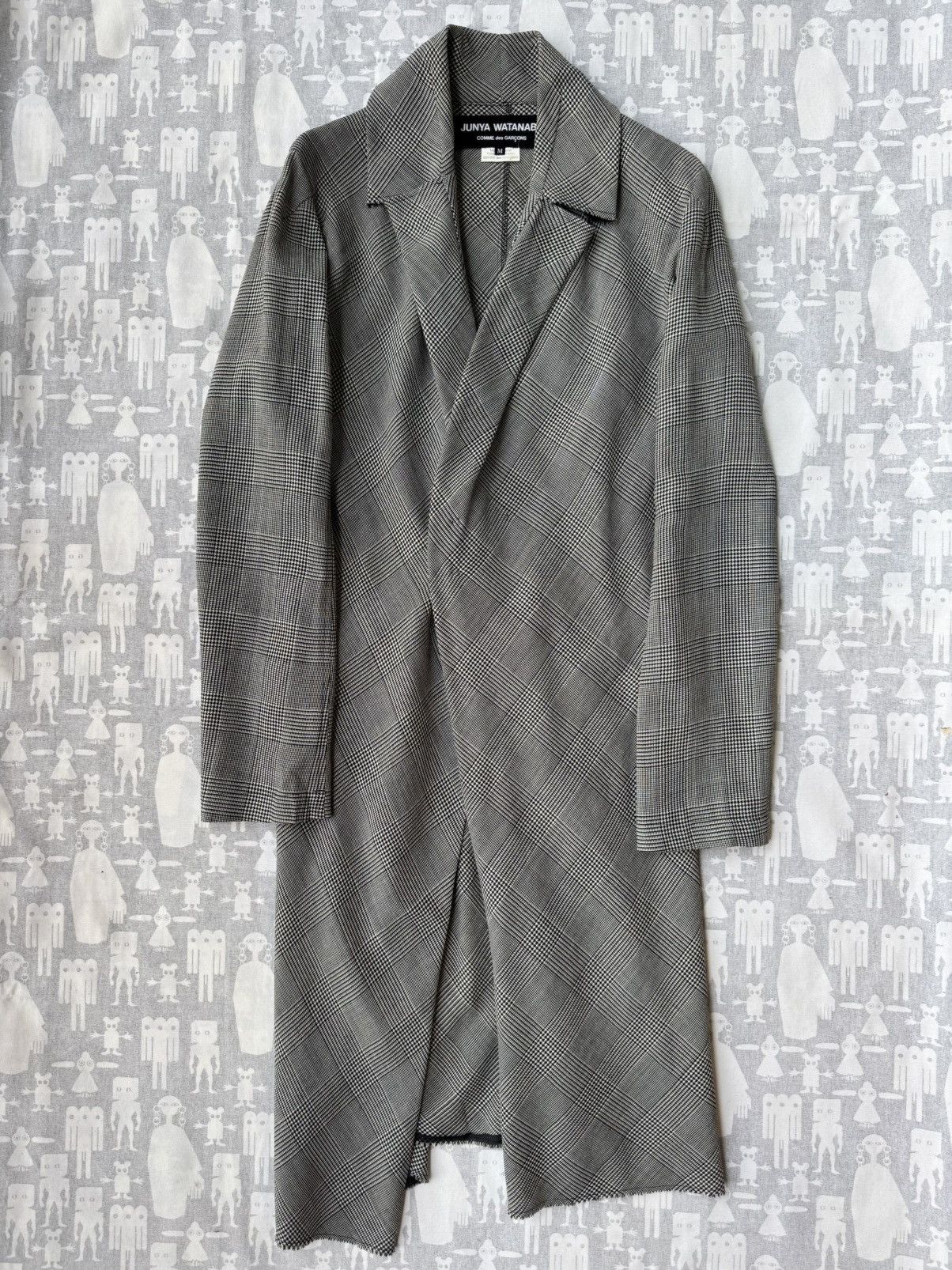 Junya Watanabe Junya Watanabe SS04 Asymmetrical Draped Houndstooth Coat Size M / US 6-8 / IT 42-44 - 1 Thumbnail