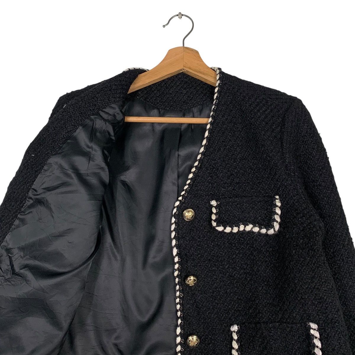 Japanese Brand Japanese Brand Nice Design Tweed Jacket Size M / US 6-8 / IT 42-44 - 10 Thumbnail
