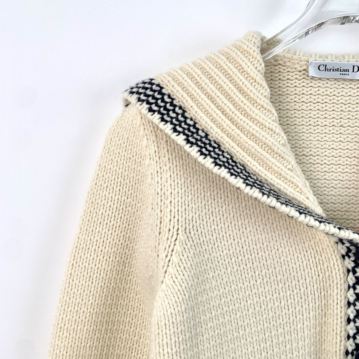 Dior Christian Dior Sailor Collar Long Sleeve Knit Cardigan K26WX Size XS / US 0-2 / IT 36-38 - 6 Thumbnail