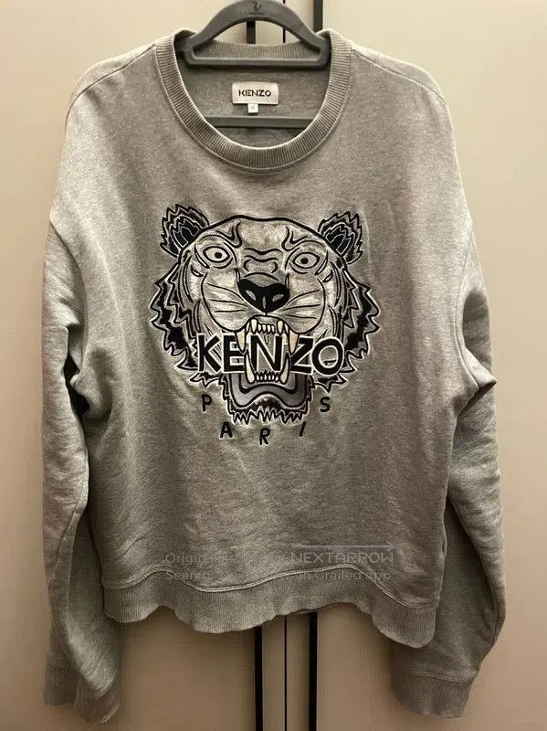 Kenzo KENZO Gray Cotton Men’s Sweatshirt . Size US XL / EU 56 / 4 - 1 Thumbnail