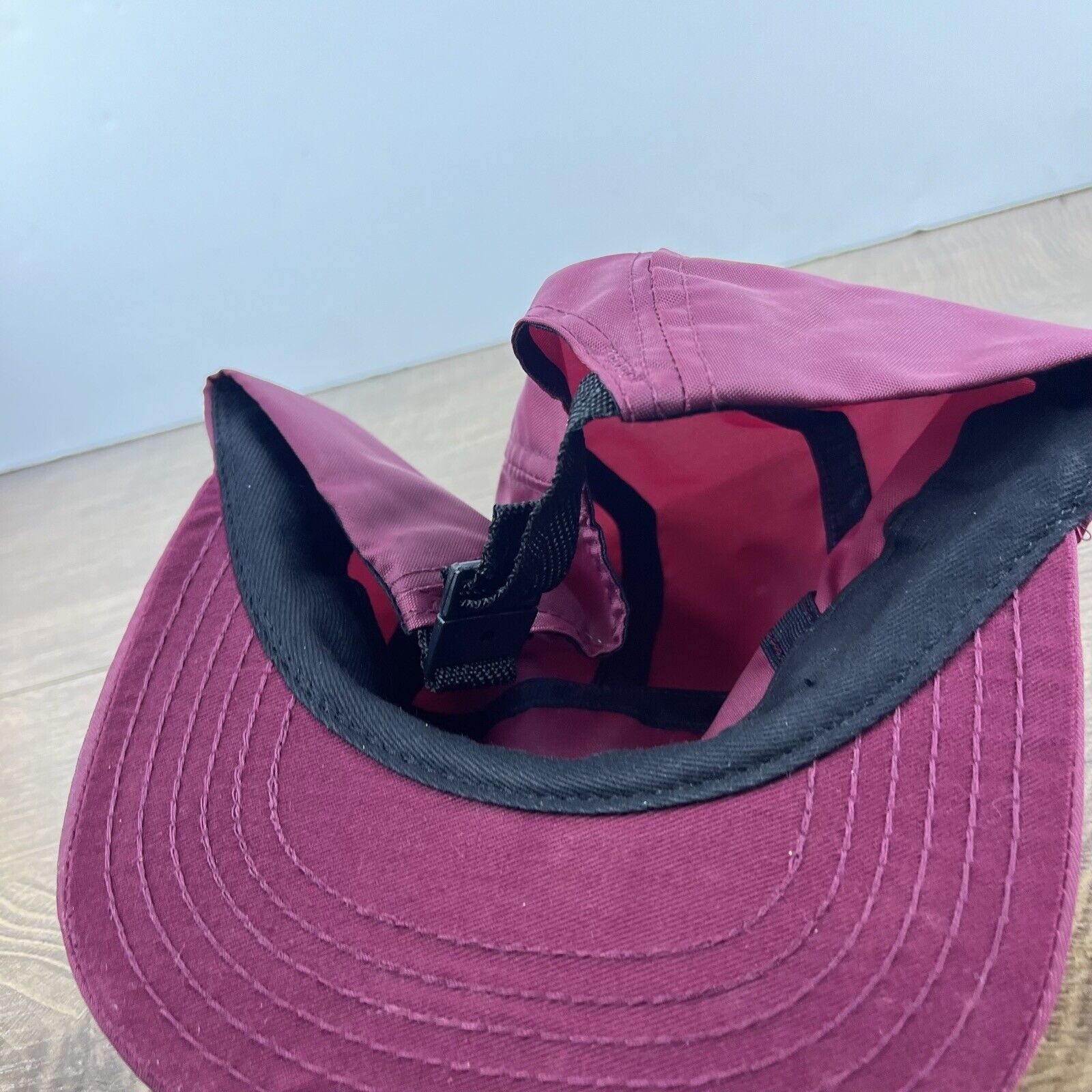 Other Maroon Red Running Hat Athletic Cap Red Adjustable Hat Red A Size ONE SIZE - 10 Thumbnail