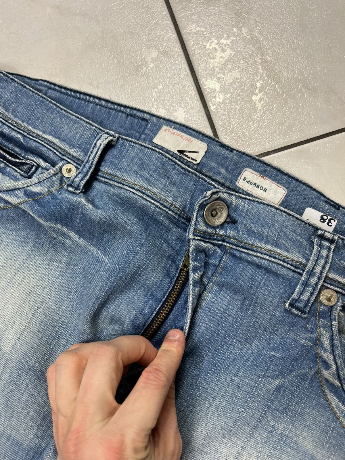 Energie × Vintage Vintage Energie emerson distressed denim jeans baggy pants Size US 38 / EU 54 - 12 Thumbnail
