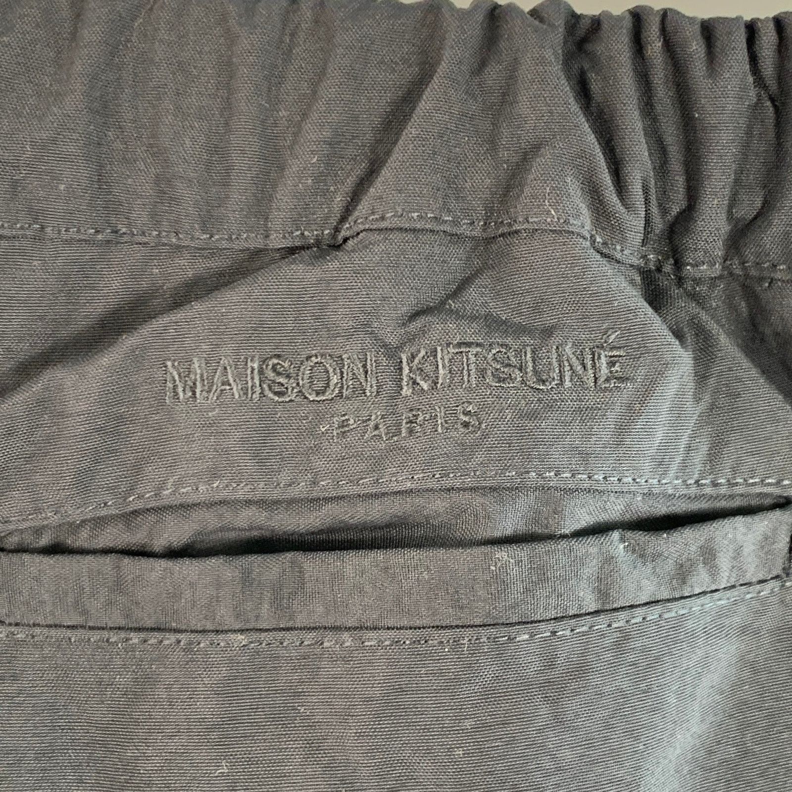 Maison Kitsune Size XS Navy Nylon Tapered Drawstring Casual Pants Size US 28 / EU 44 - 3 Thumbnail