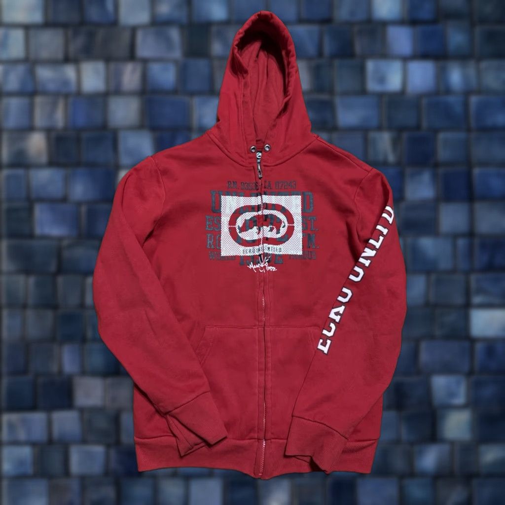 Ecko Unltd. VINTAGE Ecko Unltd Zip Hoodie Mens Small Red Spell Out Skater Hip Hop Grunge Hoodie Mens Red Zip Hoodie Mens Size US S / EU 44-46 / 1 - 1 Thumbnail