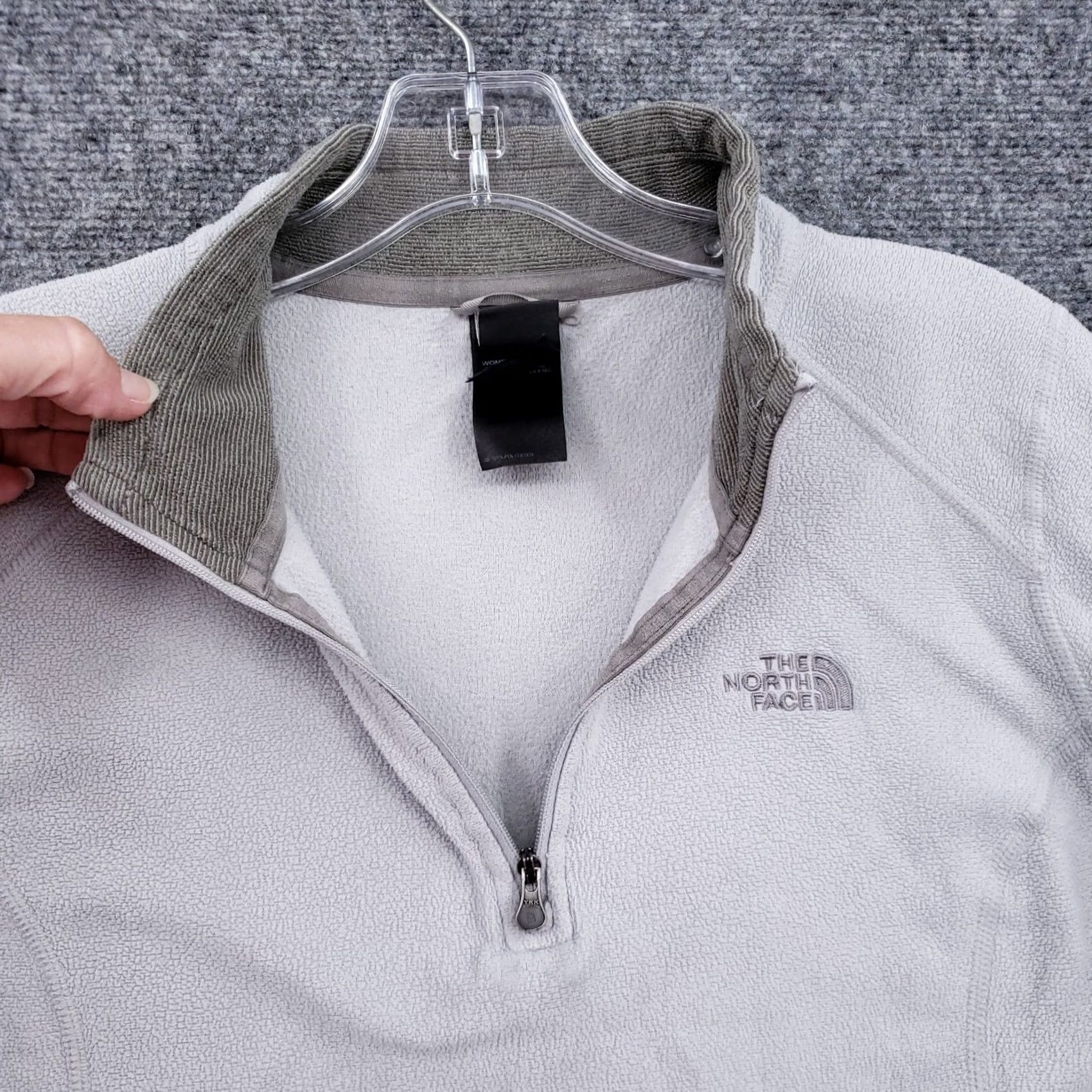 The North Face The North Face Sweatshirt Womens M Medium Gray Pullover 1/4 Zip Fleece Outdoor Size M / US 6-8 / IT 42-44 - 7 Thumbnail