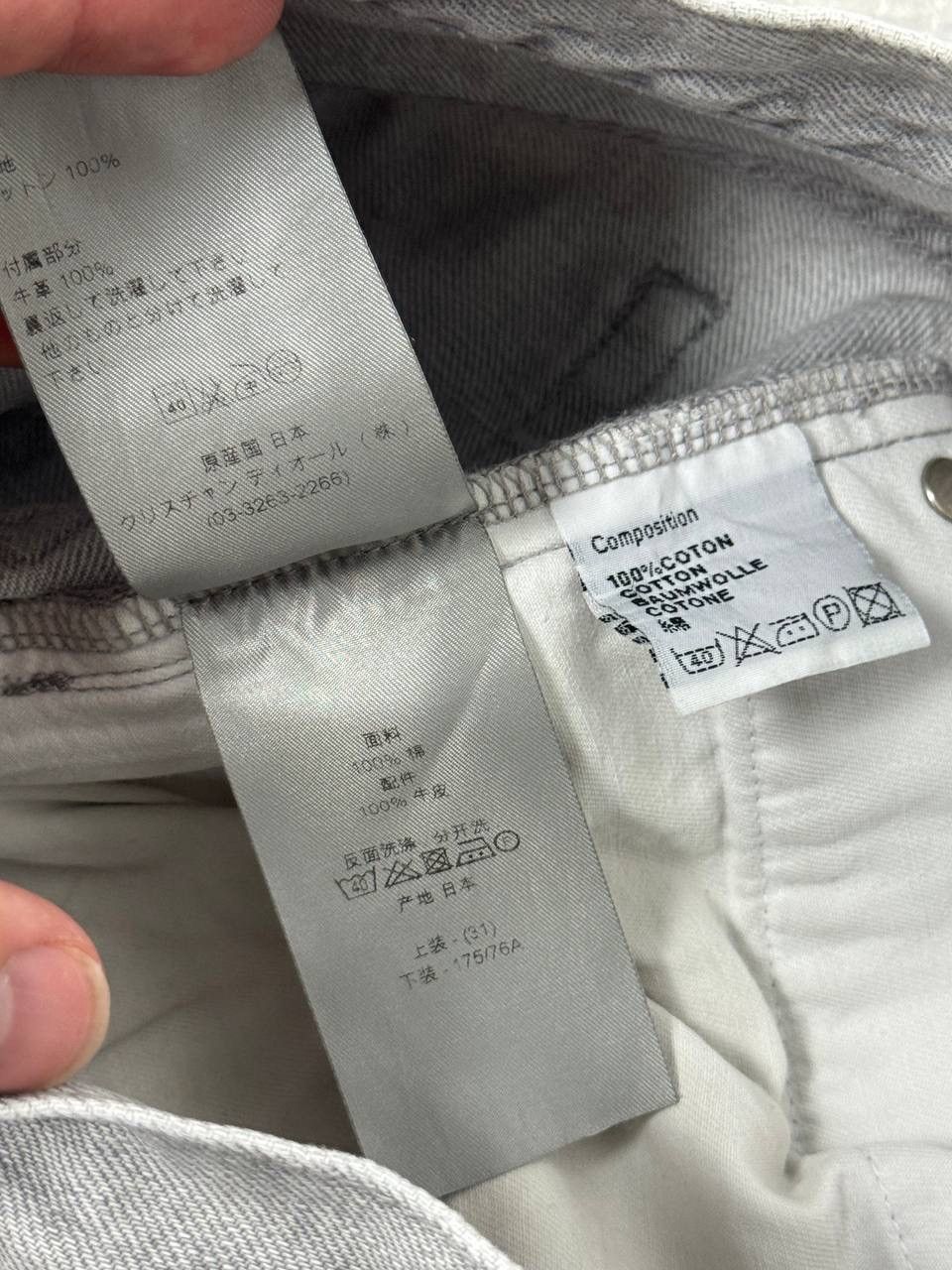 Dior Dior Hedi Slimane Gray Denim Jeans Japan Made Size US 31 - 20 Thumbnail