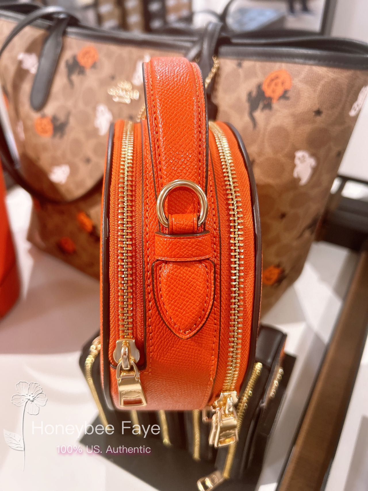Coach Canteen Crossbody Bag With Halloween Pumpkin Print CW468 Size ONE SIZE - 3 Thumbnail