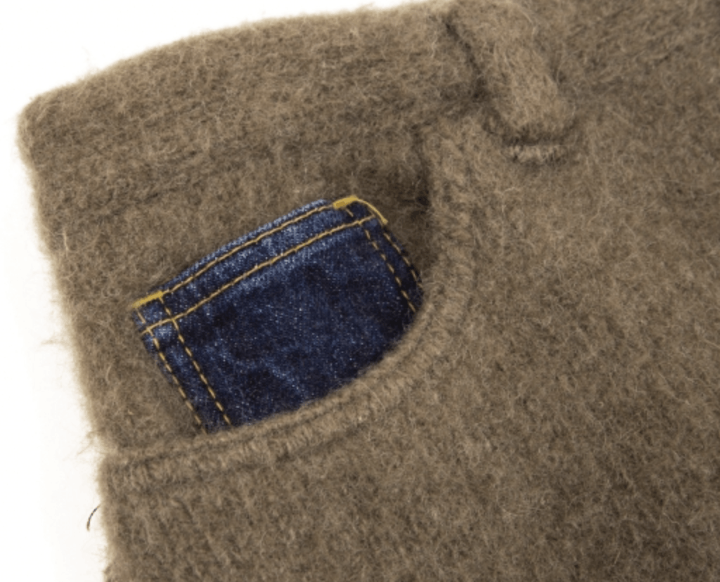 Tricot Comme des Garcons Hybrid Denim Wool Skirt Size 28" / US 6 / IT 42 - 3 Thumbnail