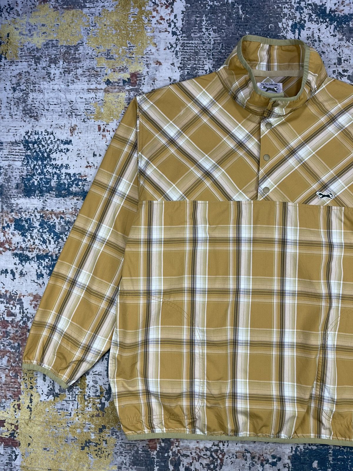 Towncraft Town Craft Snap Button Yellow Lemon Check Pullover Shirt Size US L / EU 52-54 / 3 - 3 Thumbnail