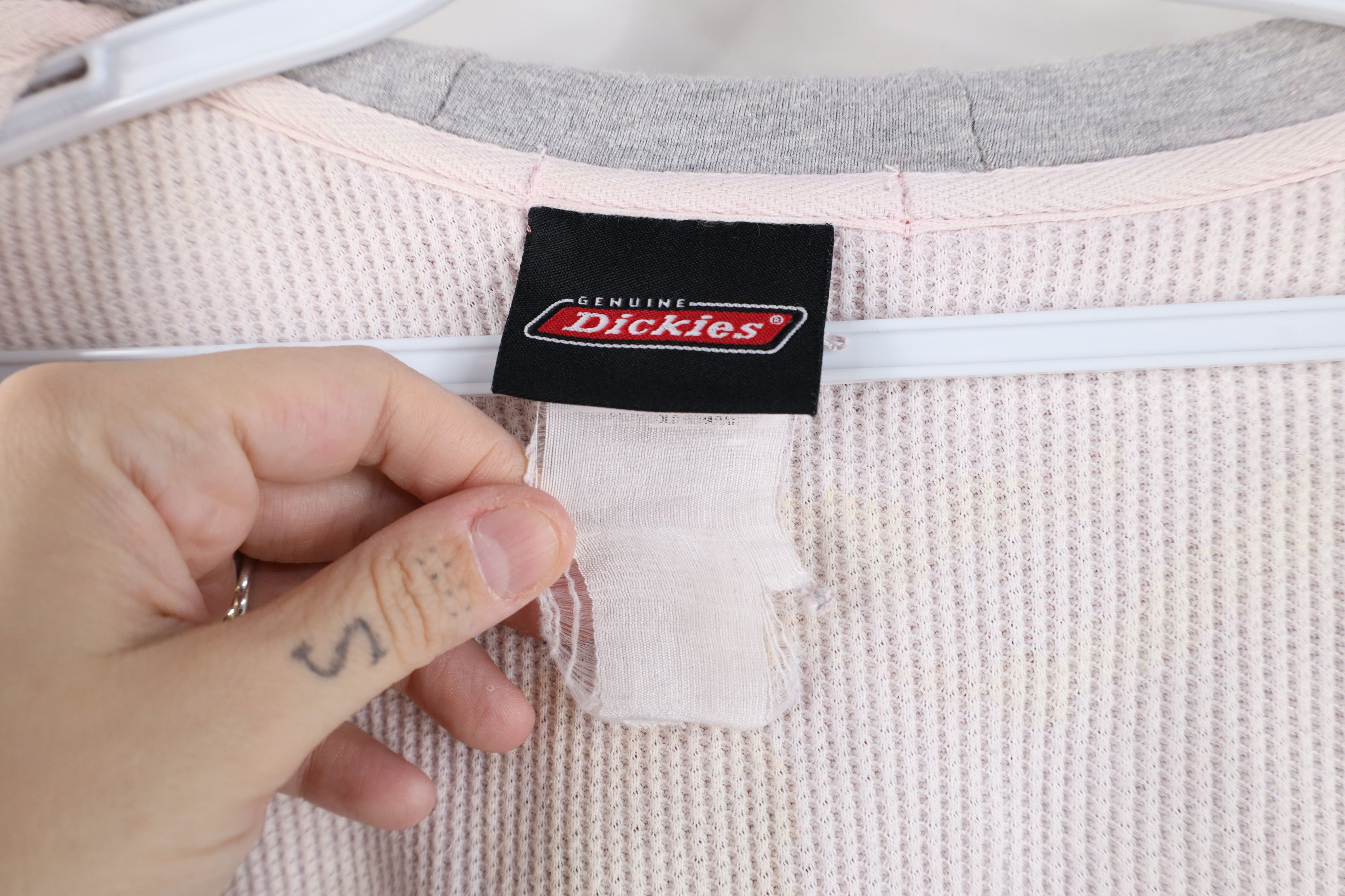 Dickies Vintage Dickies Thermal Waffle Knit Lined Hoodie Sweatshirt Size US XL / EU 56 / 4 - 10 Thumbnail