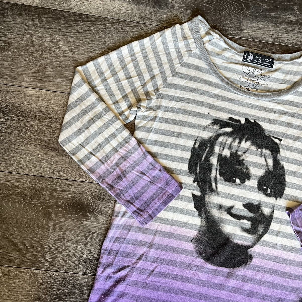 Andy Warhol × Hysteric Glamour Andy Warhol Hysteric Glamour Face Stripe Raglan Sleeve Shirt Size L / US 10 / IT 46 - 3 Thumbnail