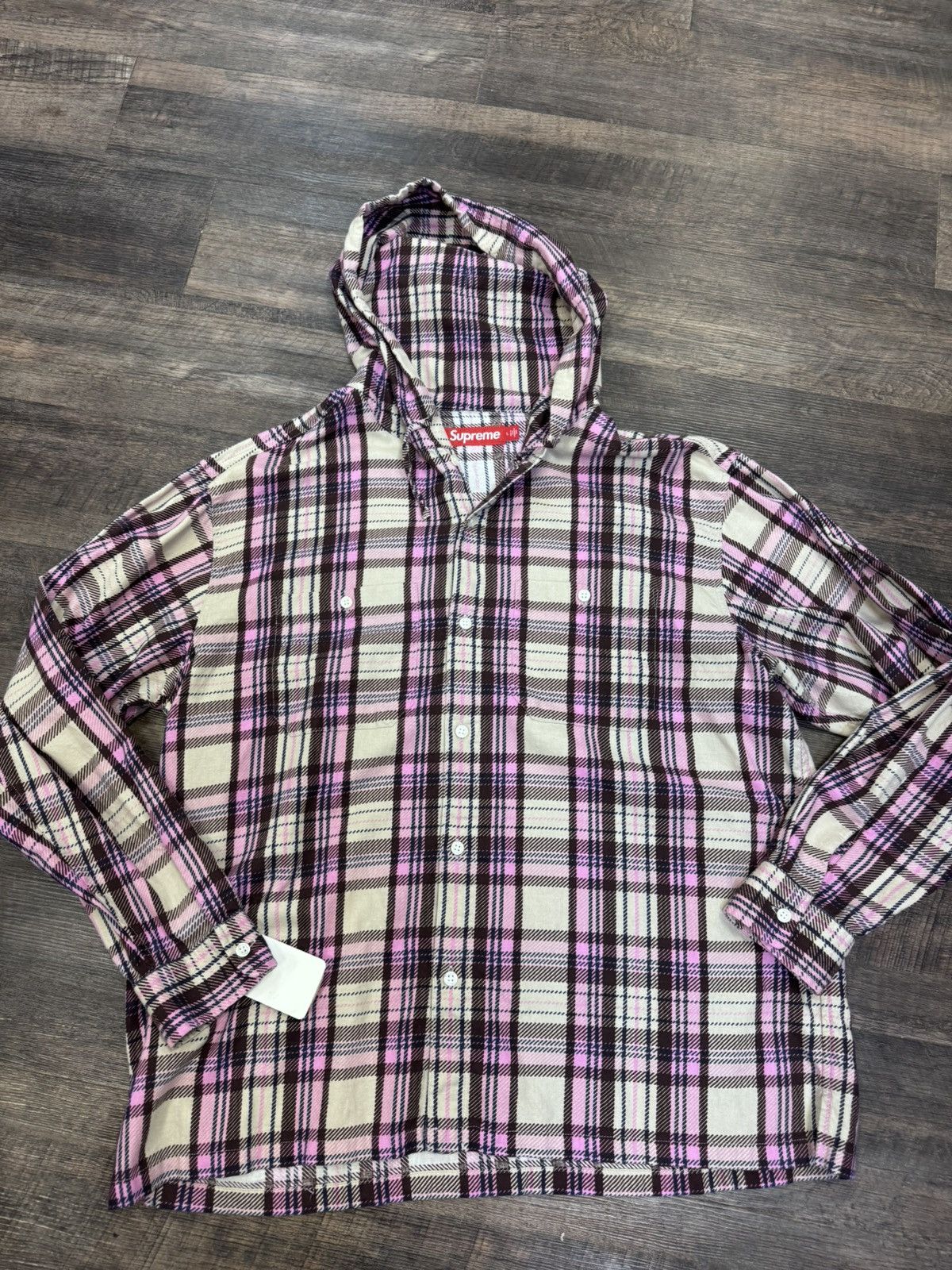 Supreme Hooded Flannel | Grailed