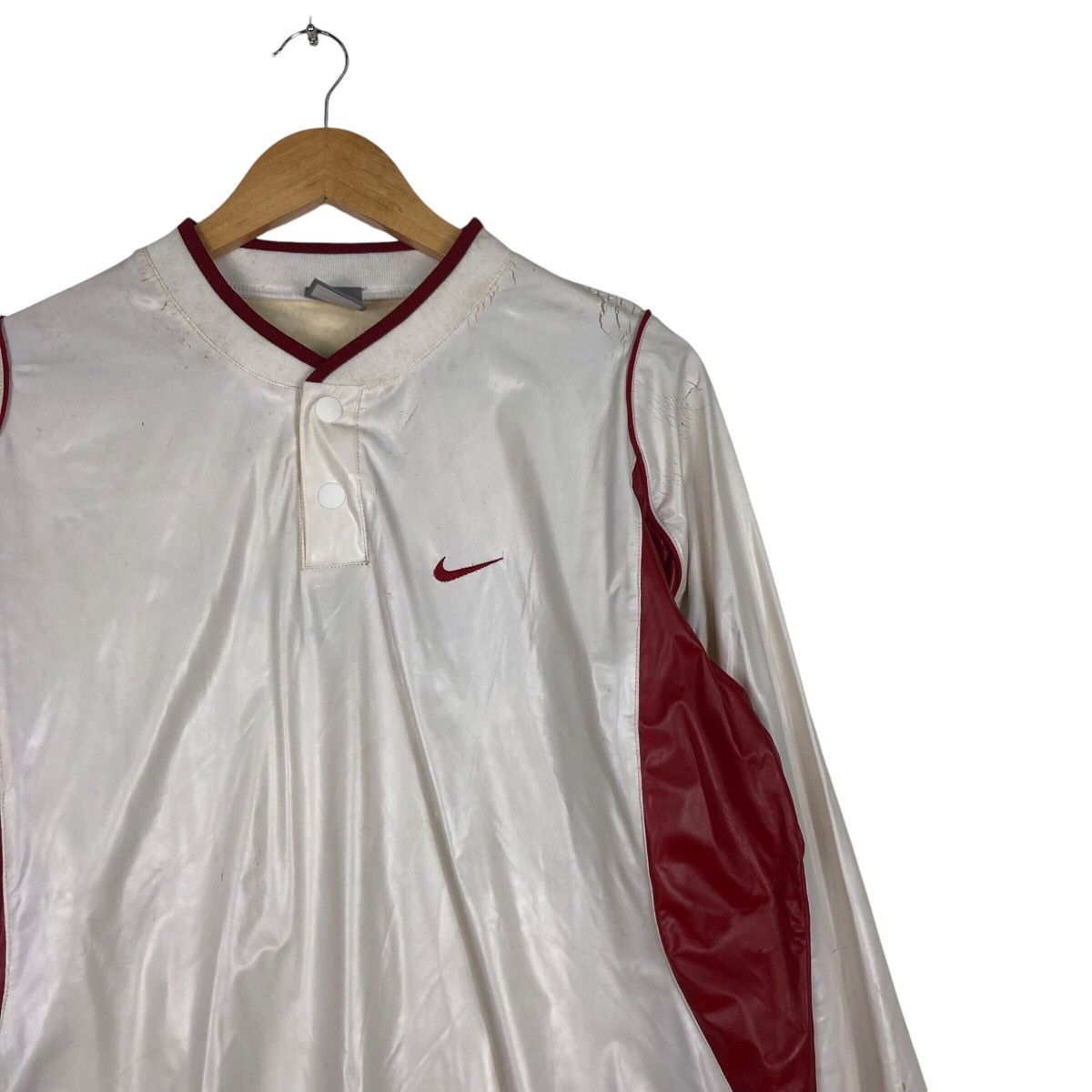 Nike × Vintage Vintage Nike PVC material Rare Shirt Medium Size US M / EU 48-50 / 2 - 6 Thumbnail
