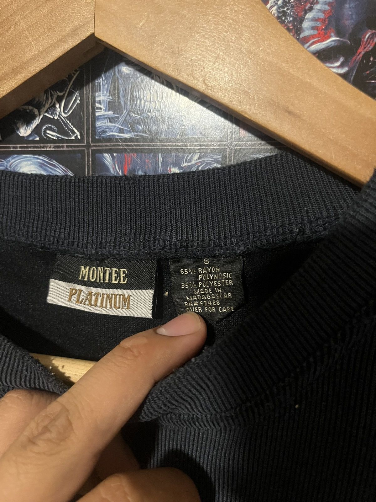 Fruit Of The Loom Vintage 80’s 90’s Montee Platinum Thermal Rayon Tee shirt S Size US S / EU 44-46 / 1 - 7 Thumbnail
