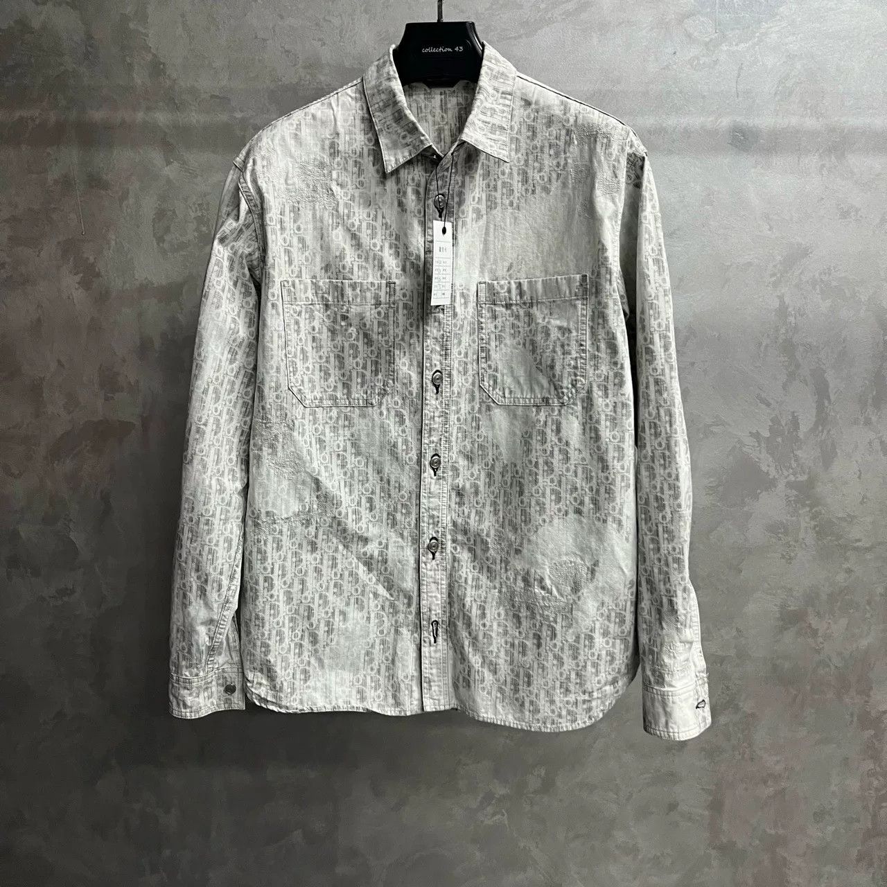 Dior Dior Oblique Distressed Denim Shirt Size US XXS / EU 40 - 1 Thumbnail