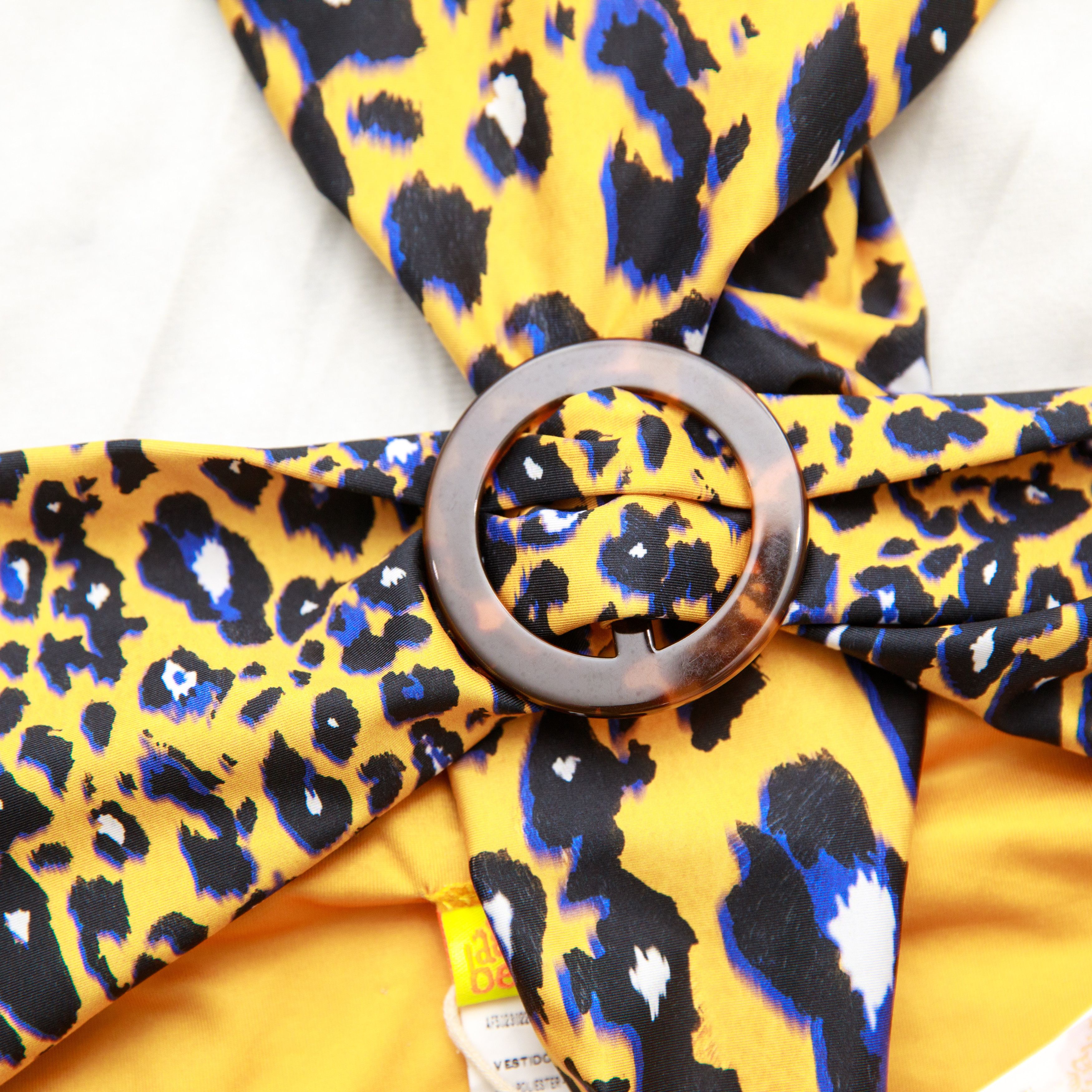 AGUA by Agua Bendita Agua bendita Jadis Balam One Piece Leopard Yellow Blue Size L / US 10 / IT 46 - 3 Thumbnail
