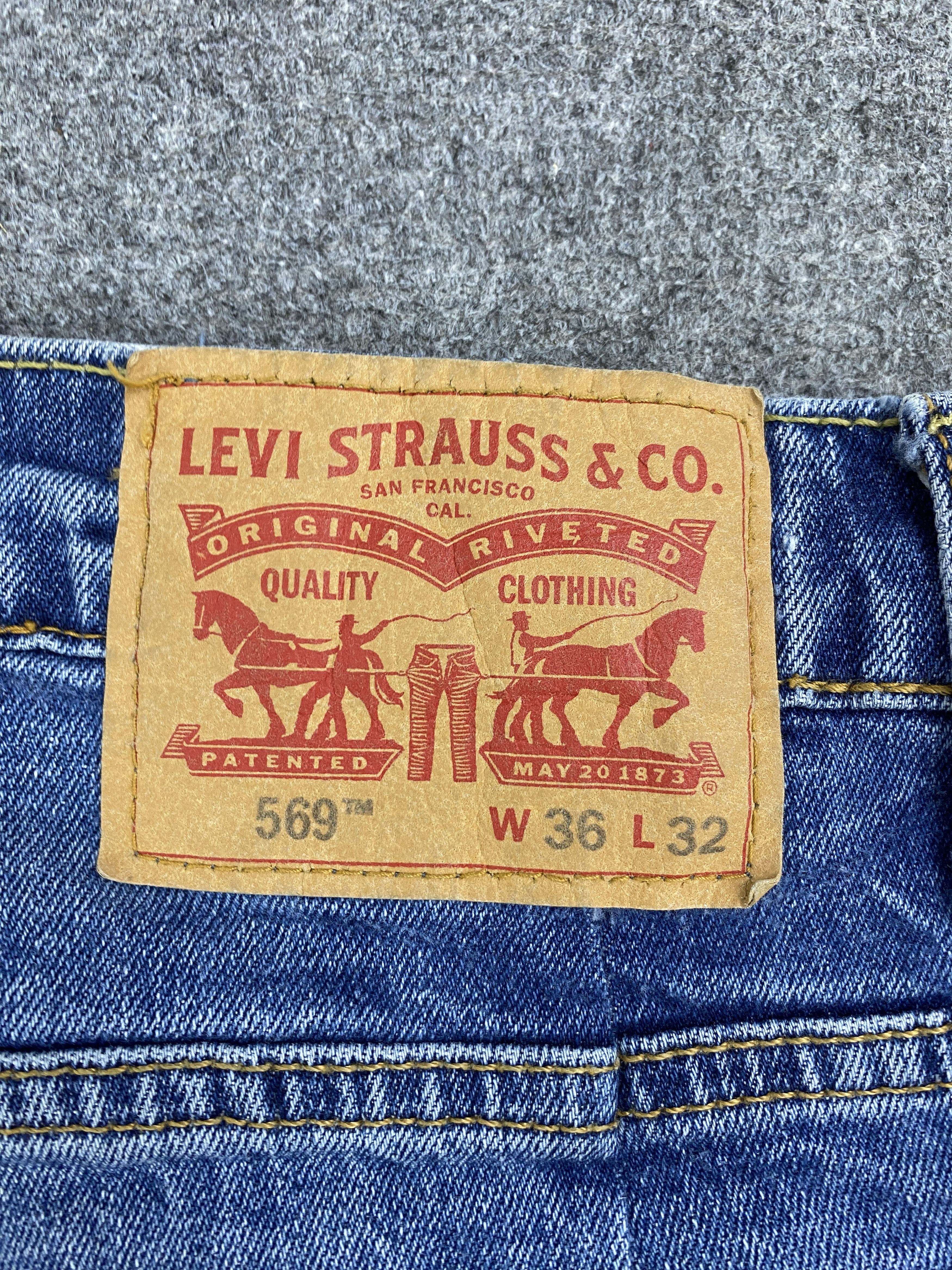 Levi's × Vintage Vintage Levis 569 Blue Denim Jeans Size US 34 / EU 50 - 5 Thumbnail
