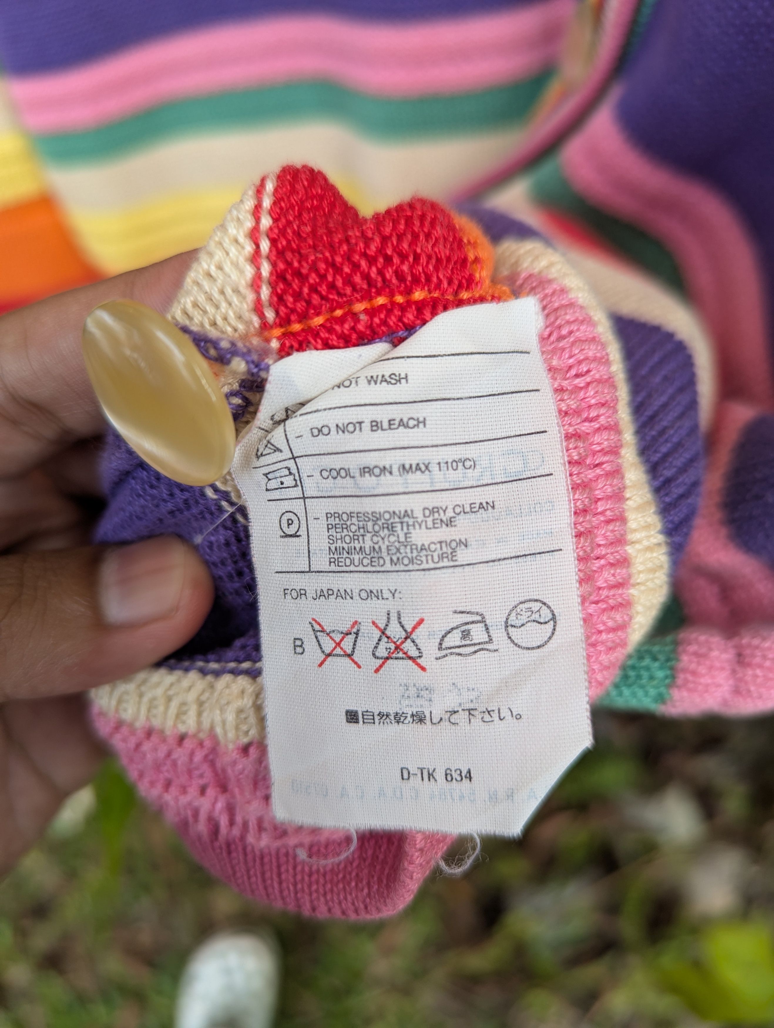 Valentino Valentino Rainbow Button Up Cardigan Sweater Size US L / EU 52-54 / 3 - 7 Thumbnail