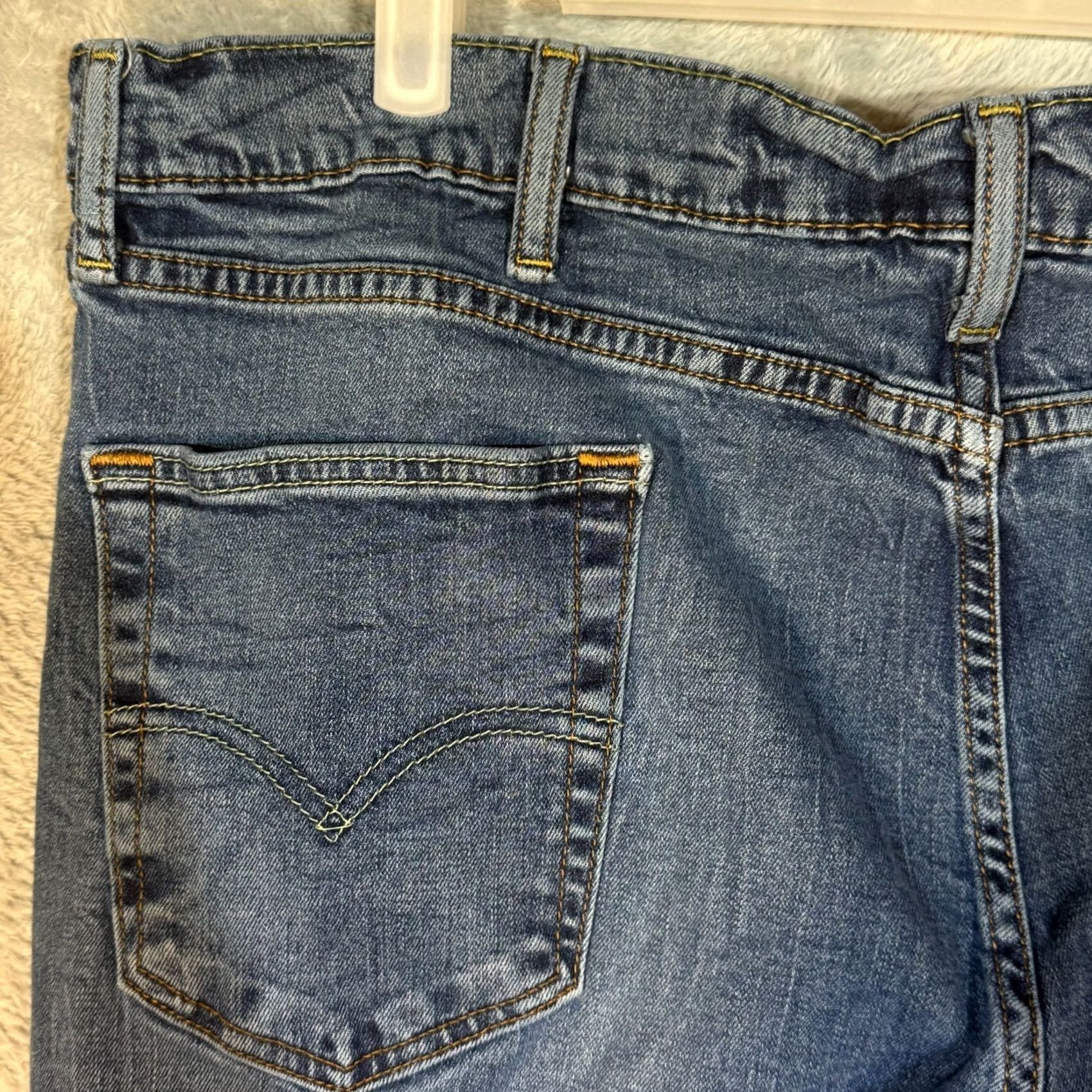Levi's Levi’s 514 Jeans Men’s 42x32 Blue Denim Straight Mid Rise Regular Fit Styled Clothing Size US 42 / EU 58 - 7 Thumbnail