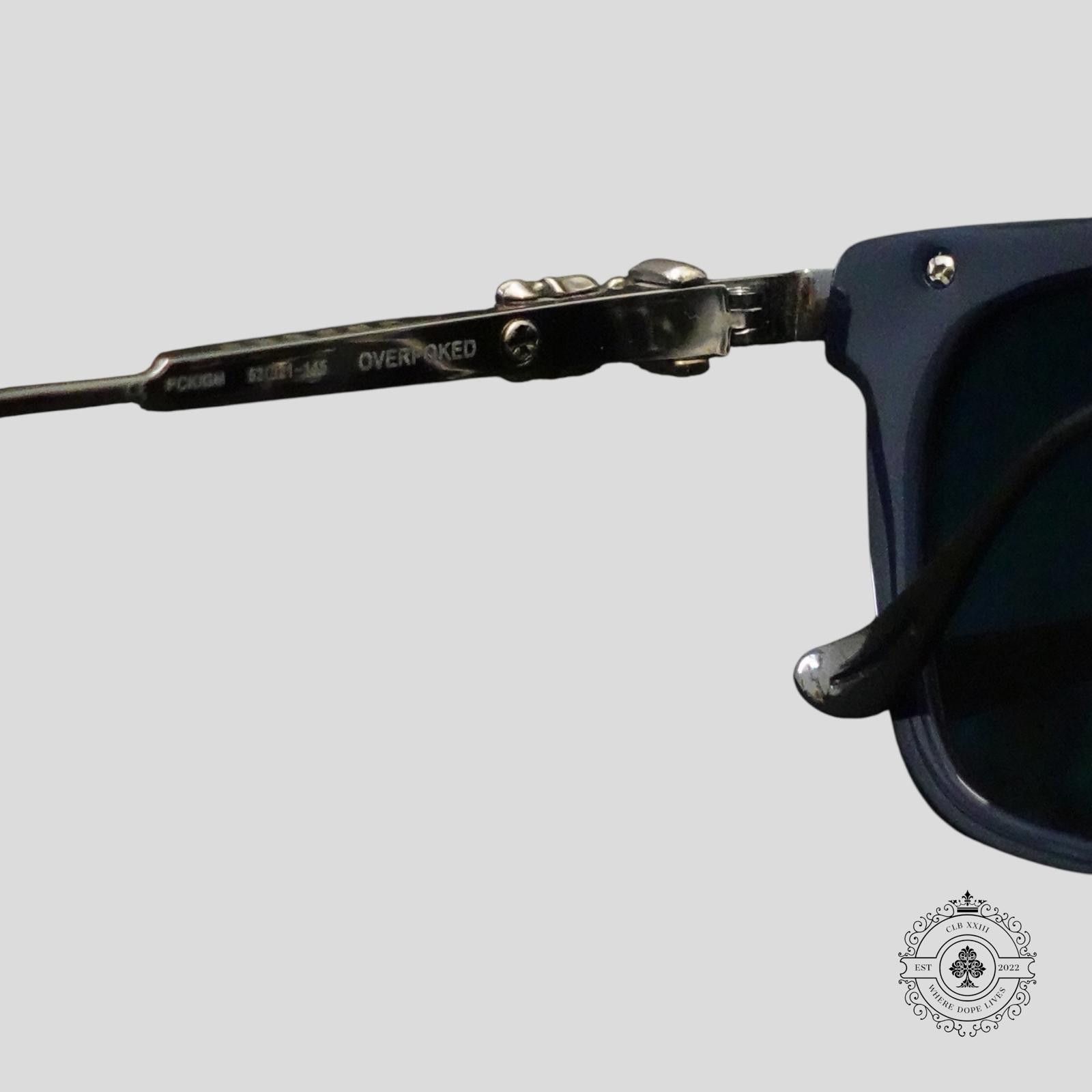 Chrome Hearts Chrome Hearts Overpoked Sunglasses in Silver/Blue Size ONE SIZE - 6 Thumbnail