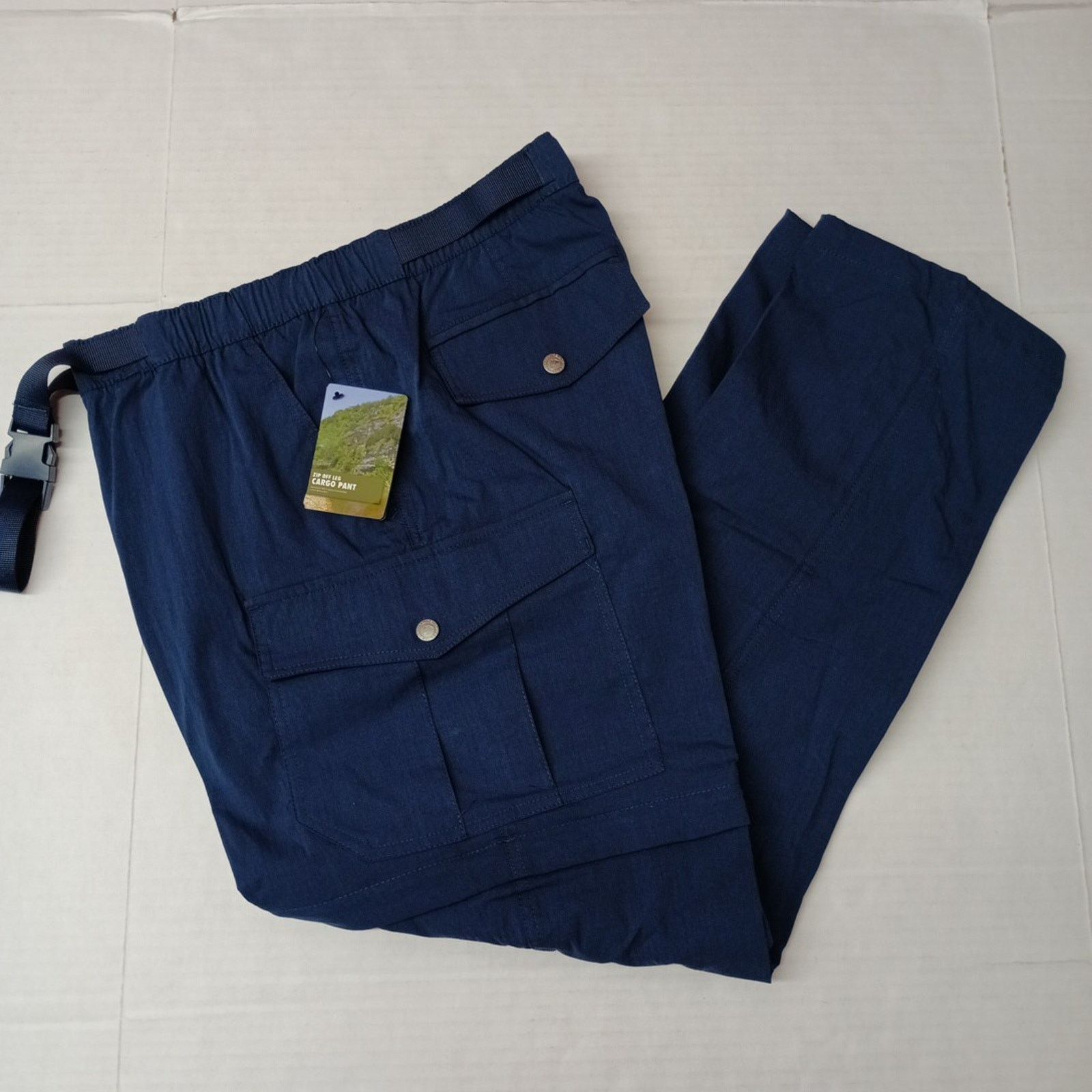 Other Ozark Trail Zip Off Convert Cargo Pants Mens Size 38x30 Blue Size US 38 / EU 54 - 1 Thumbnail